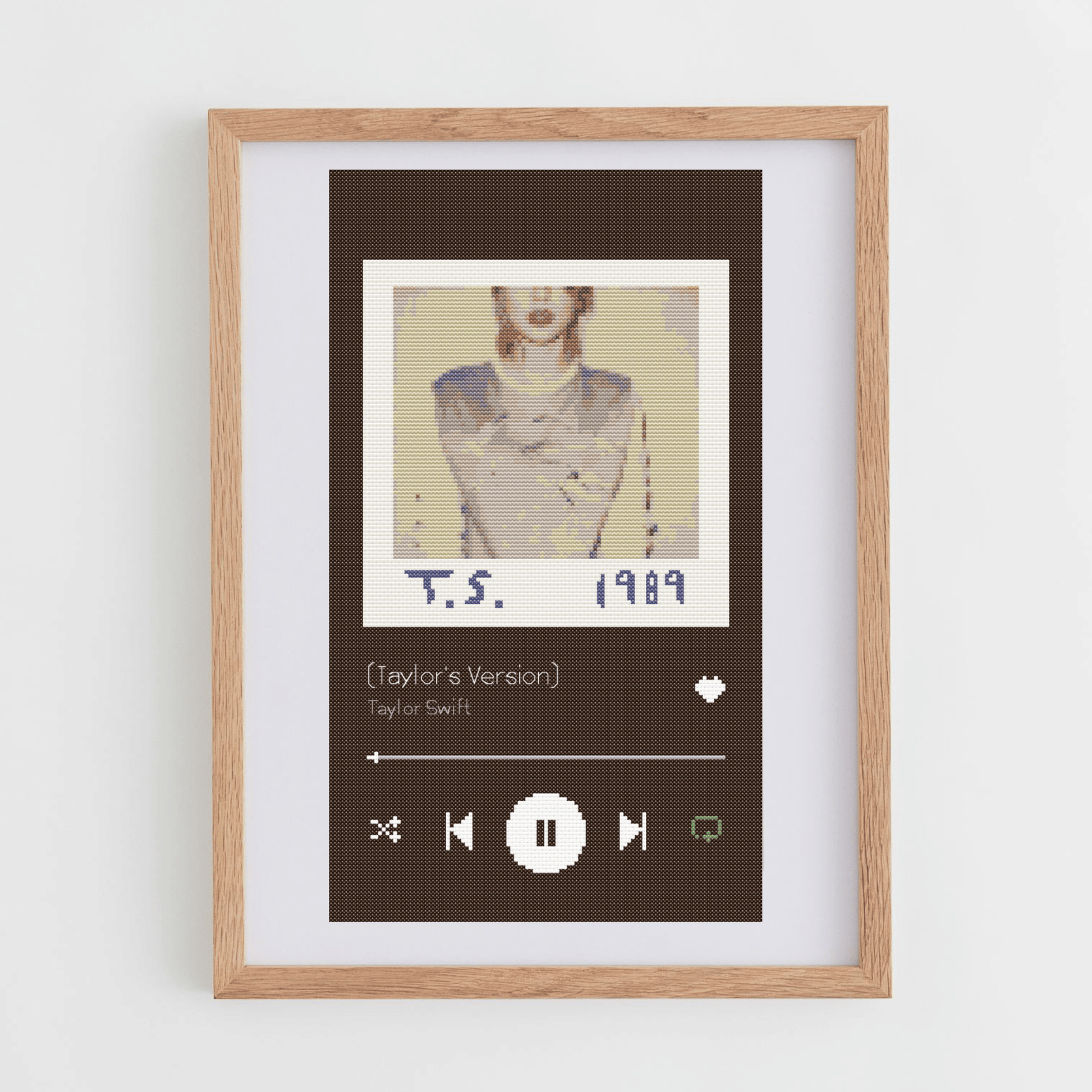 1989 Cross Stitch Pattern | Taylor Swift Cross Stitch Chart | Swiftie Cross Stitch