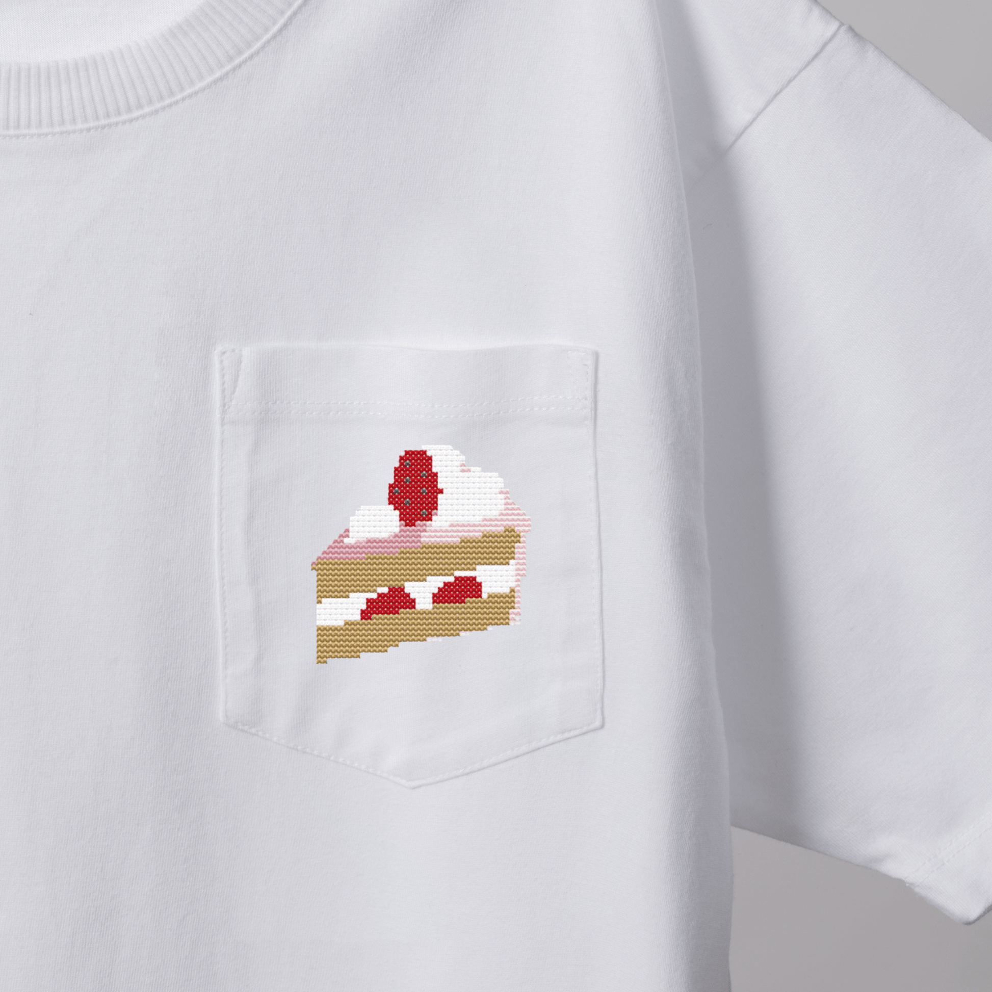 Strawerry Cake Cross Stitch Pattern | Cake Cross Stitch Chart Free