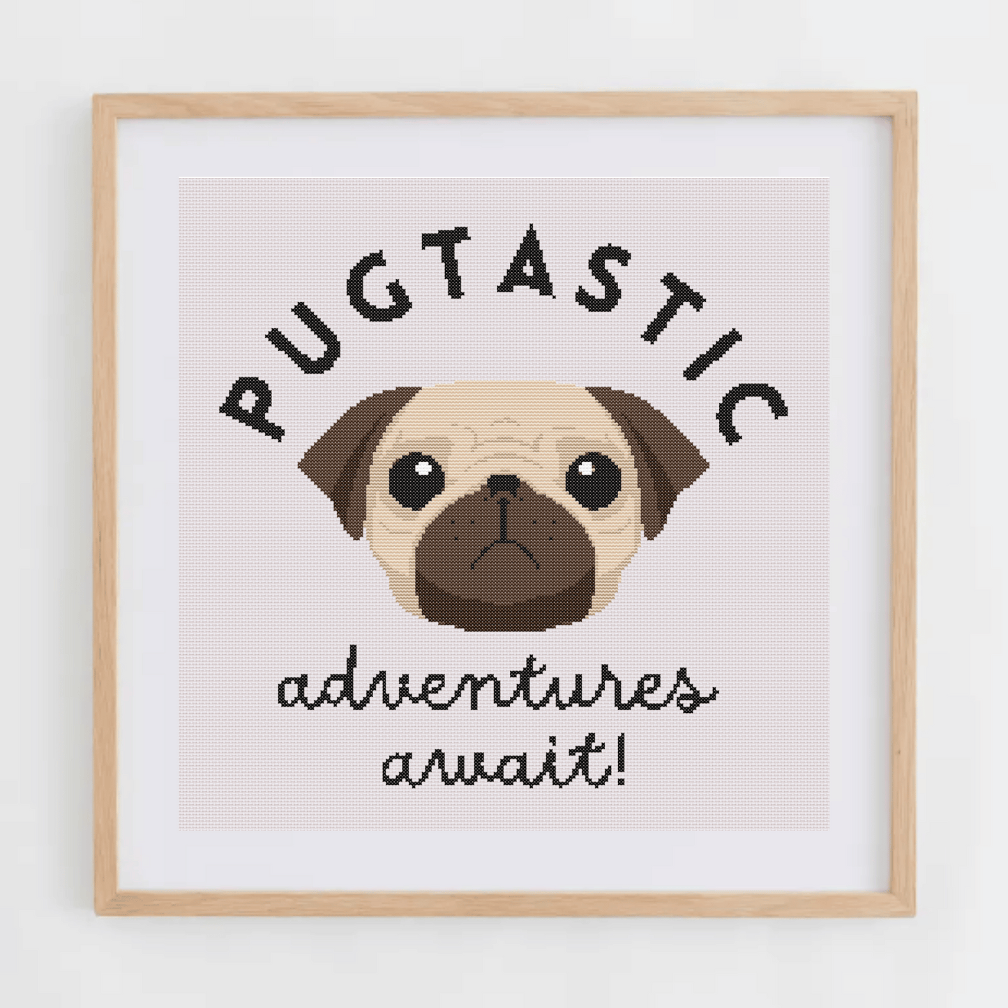Dog Puns Cross Stitch Patterns | Pug Cross Stitch Chart PDF