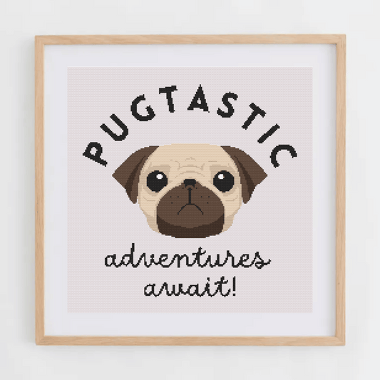 Dog Puns Cross Stitch Patterns | Pug Cross Stitch Chart PDF