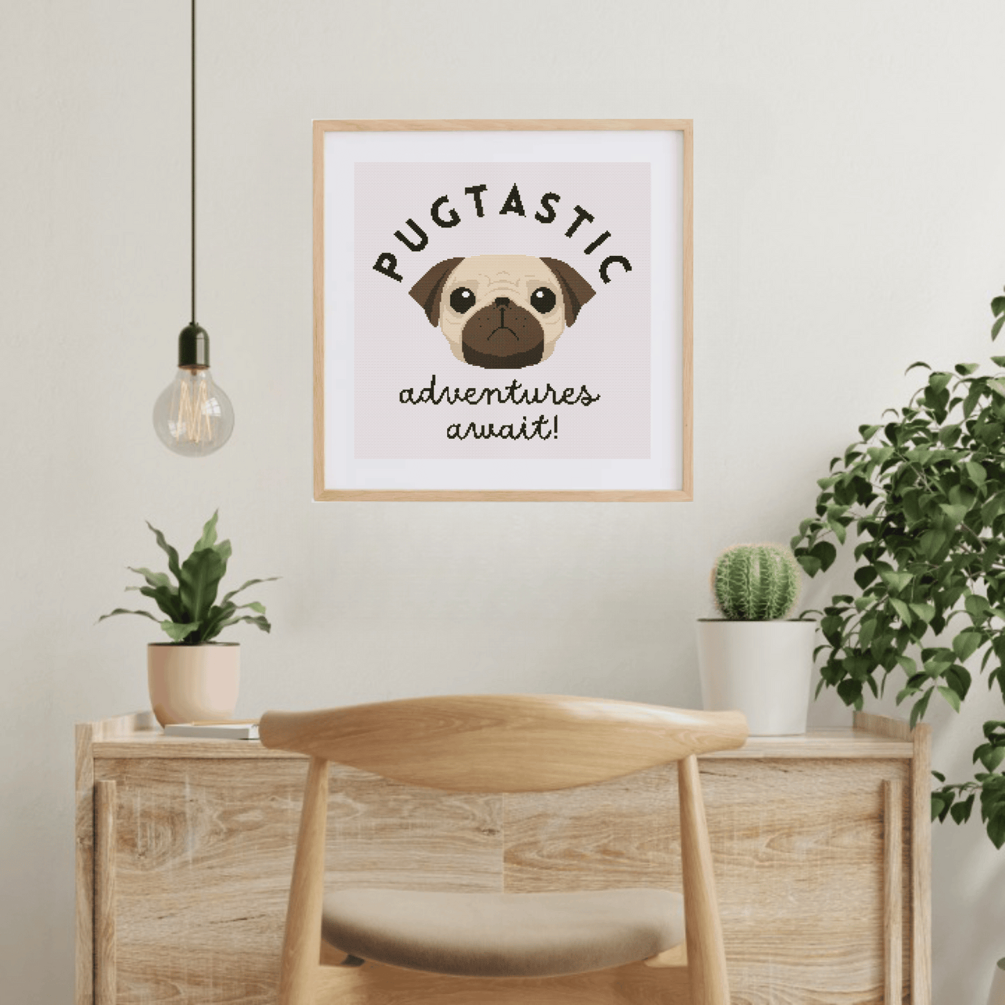 Dog Puns Cross Stitch Patterns | Pug Cross Stitch Chart PDF