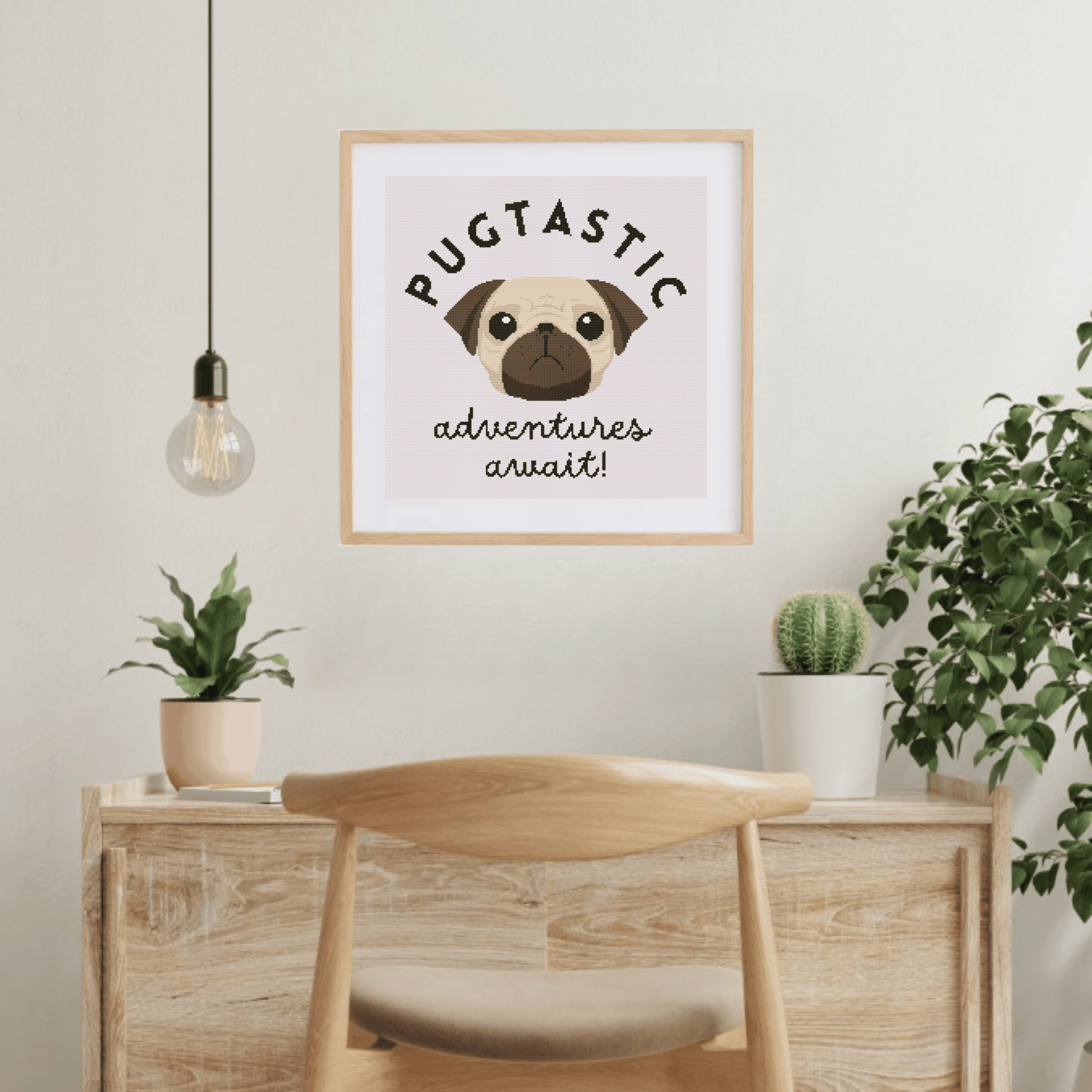 Dog Puns Cross Stitch Patterns | Pug Cross Stitch Chart PDF