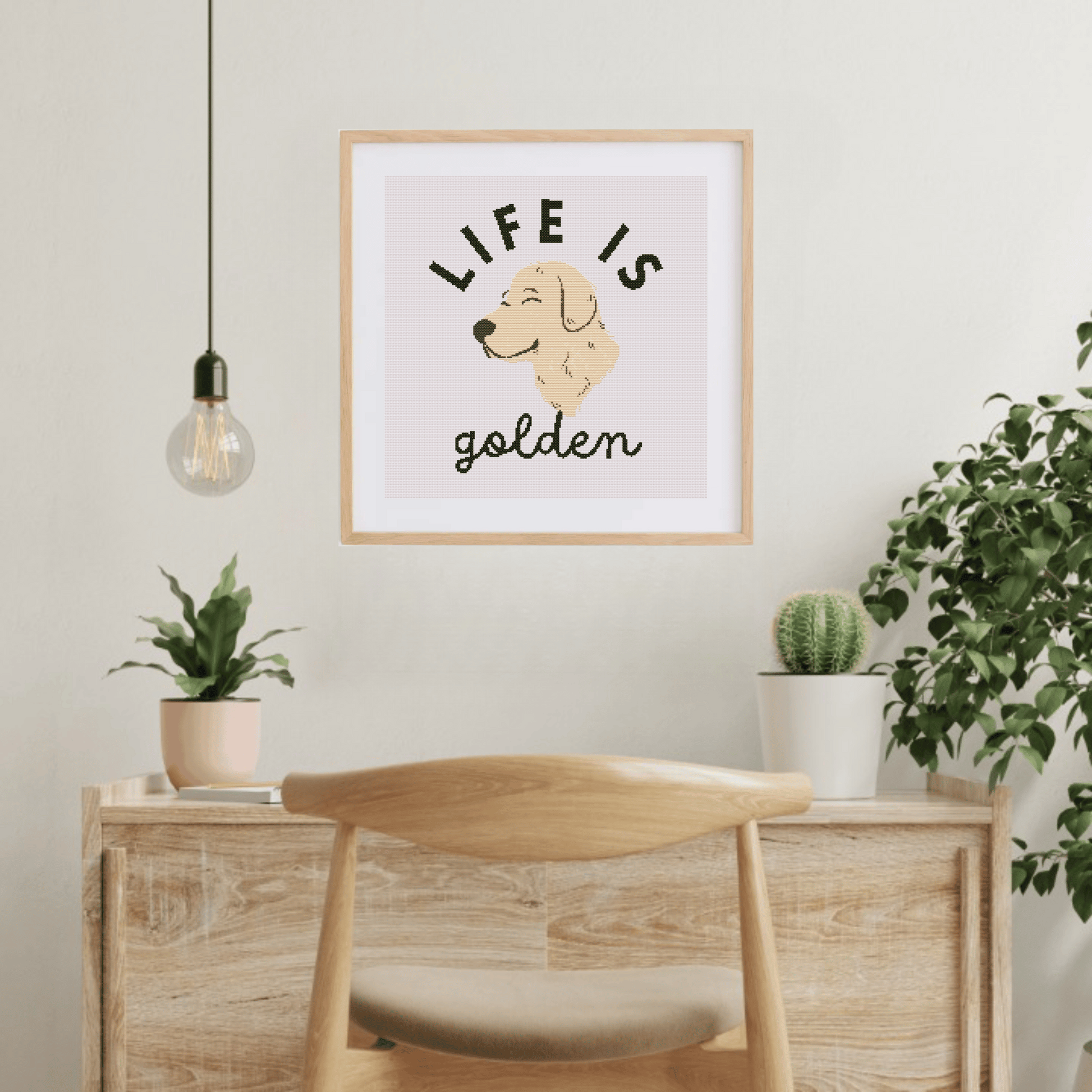 Dog Puns Cross Stitch Patterns | Golden Cross Stitch Chart PDF