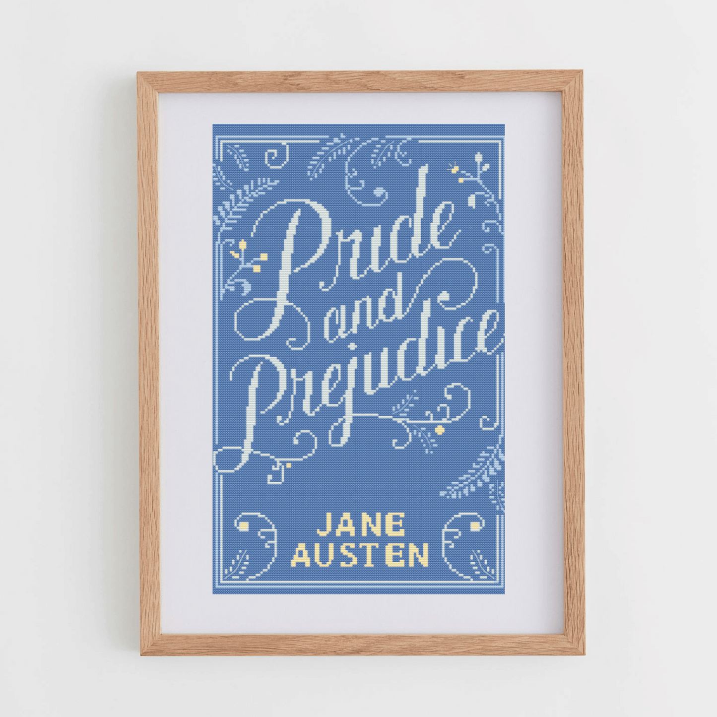Pride and Prejudice cross-stitch chart | Book Cover Cross Stitch Chart