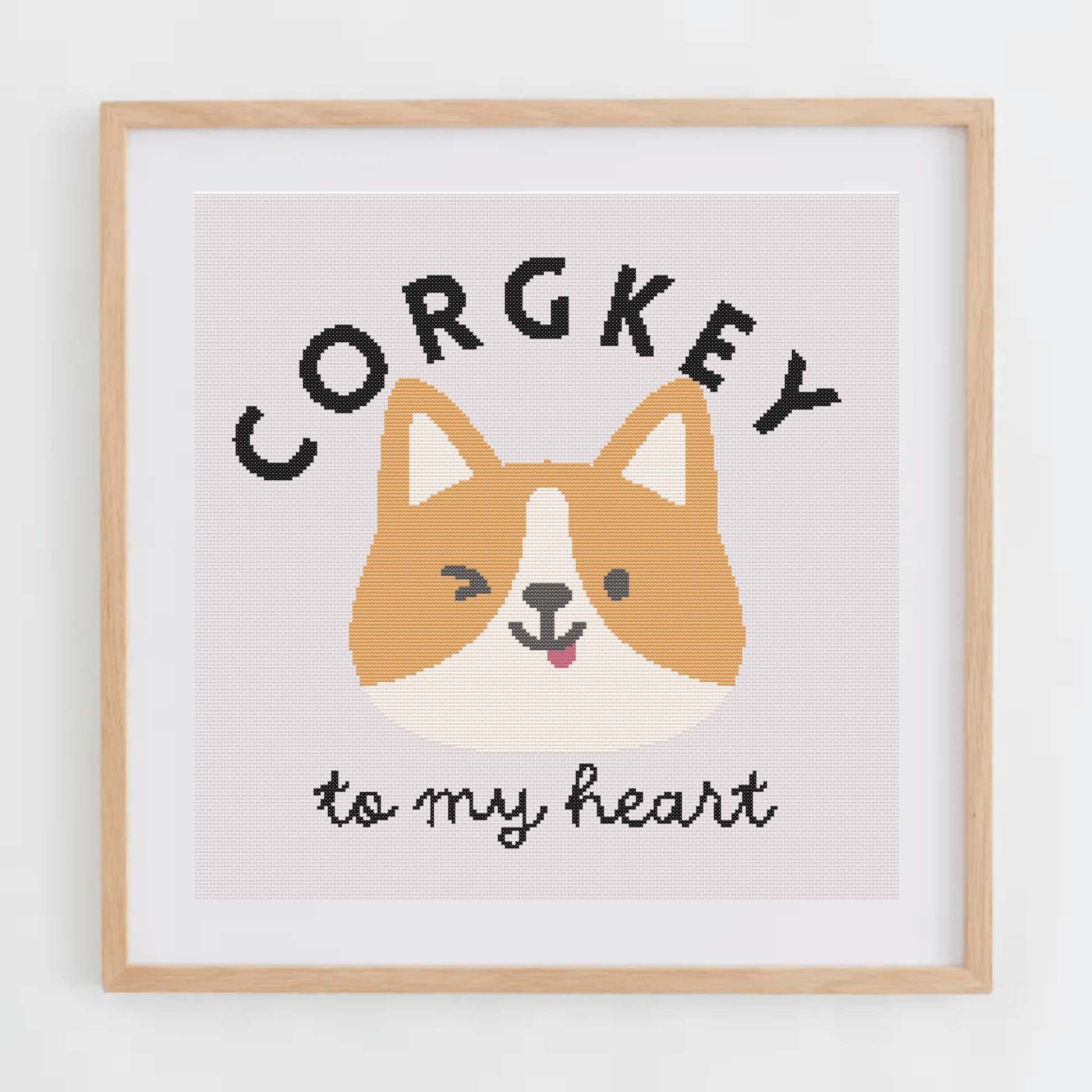 Dog Puns Cross Stitch Patterns | Corgi Cross Stitch Chart PDF