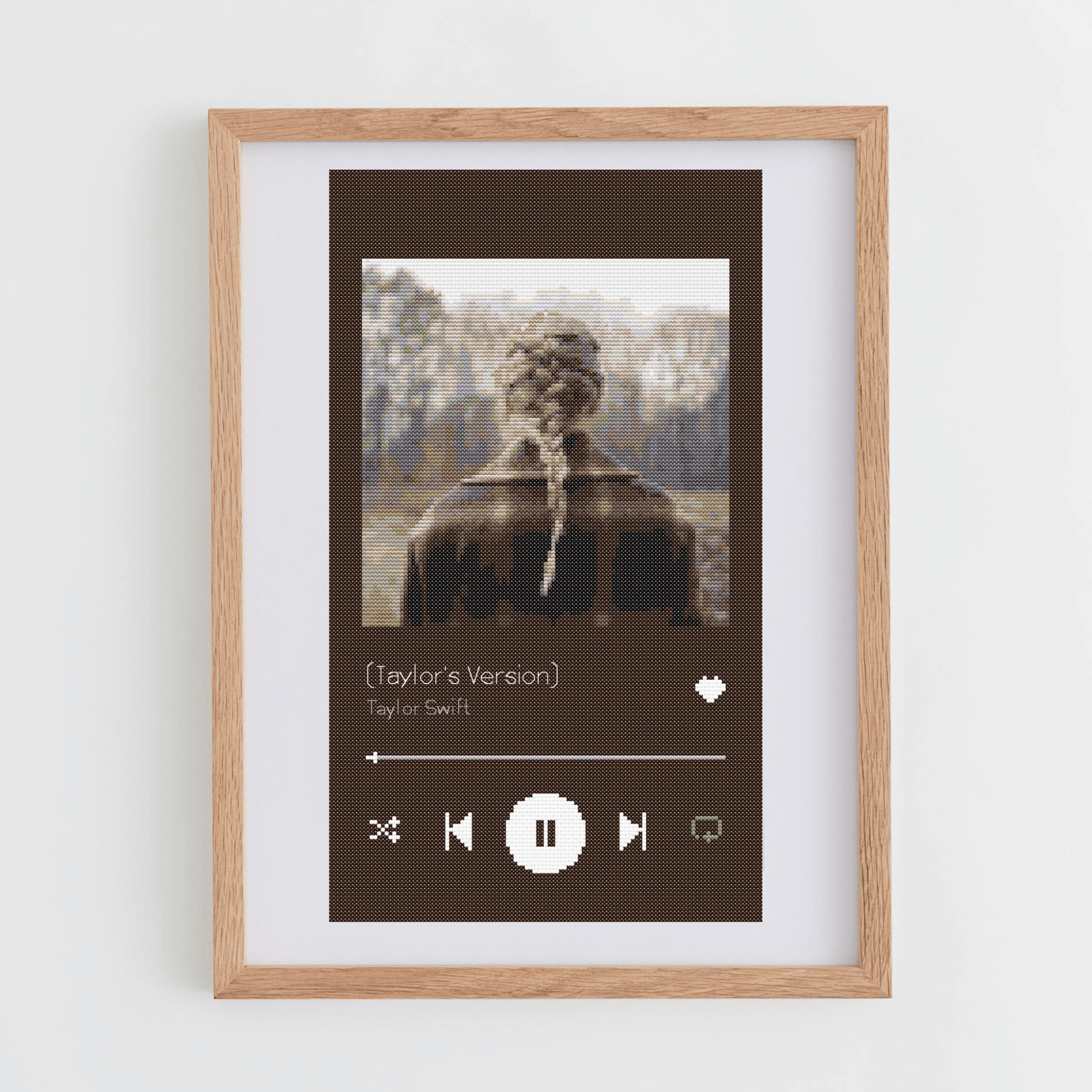 Evermore Cross Stitch Pattern | Taylor Swift Cross Stitch Chart | Swiftie Cross Stitch