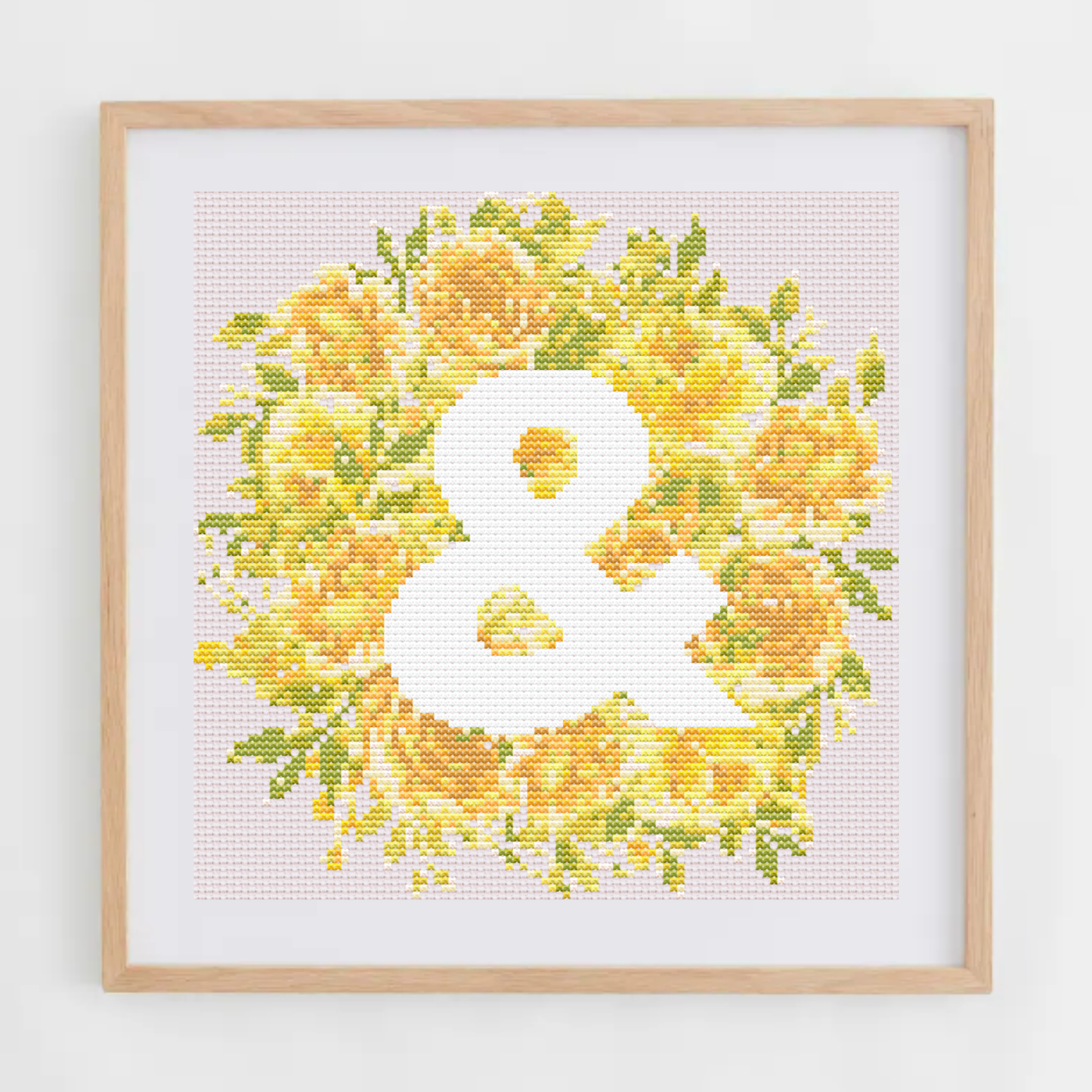 Monogram With Yellow Flowers