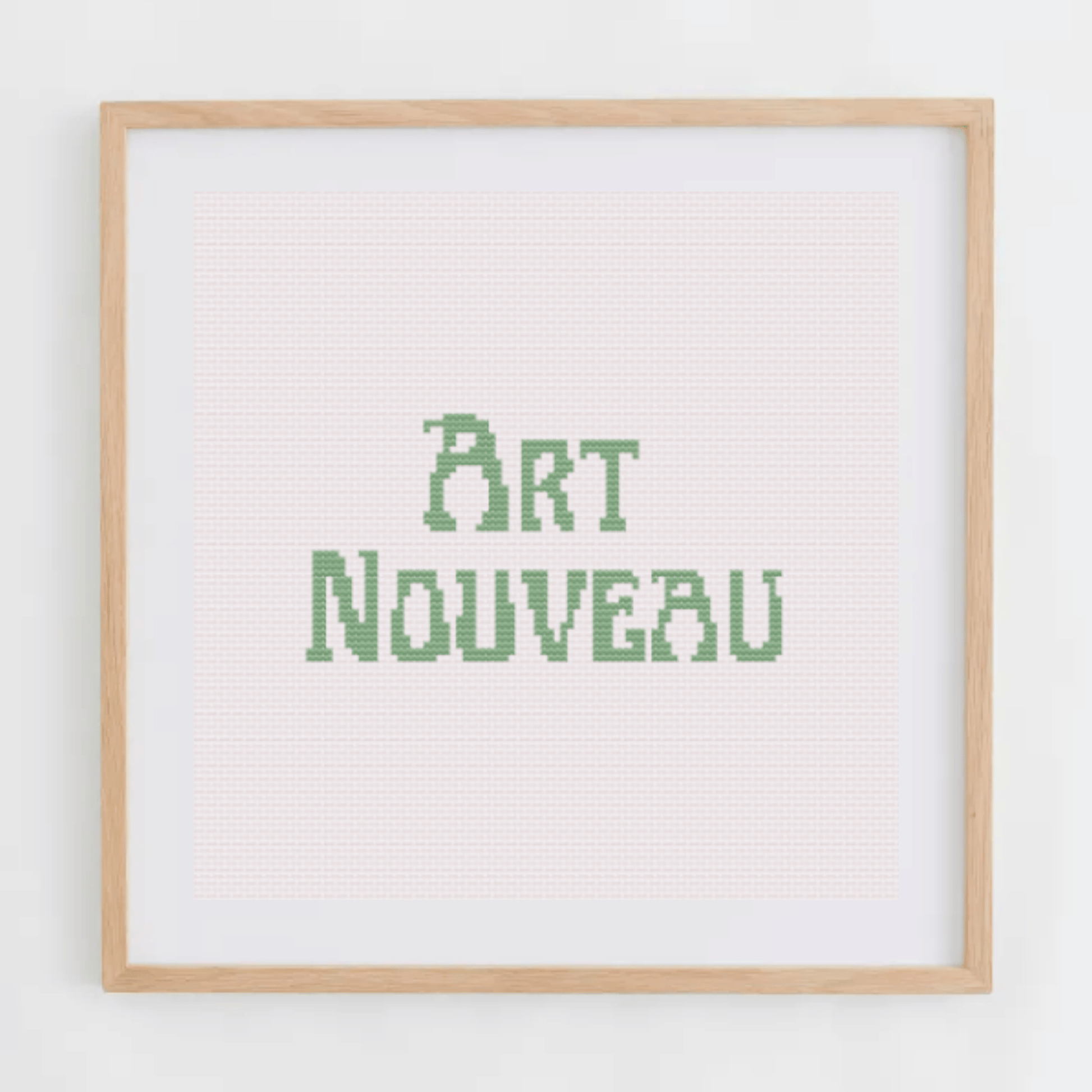 Art Nouveau Alphabet Cross-Stitch Pattern | Alphabet Cross Stitch Chart | Font Cross Stitch Chart