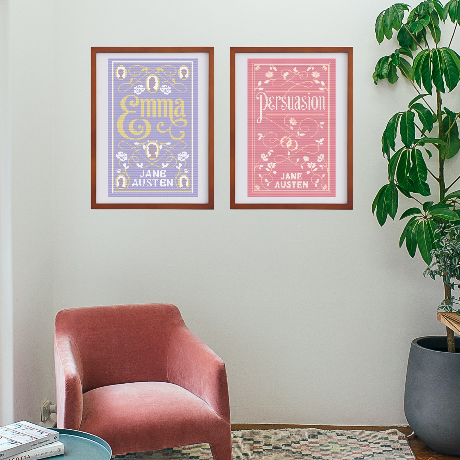 Emma Cross-Stitch Pattern | Jane Austen Cross Stitch Chart | Books Cross Stitch