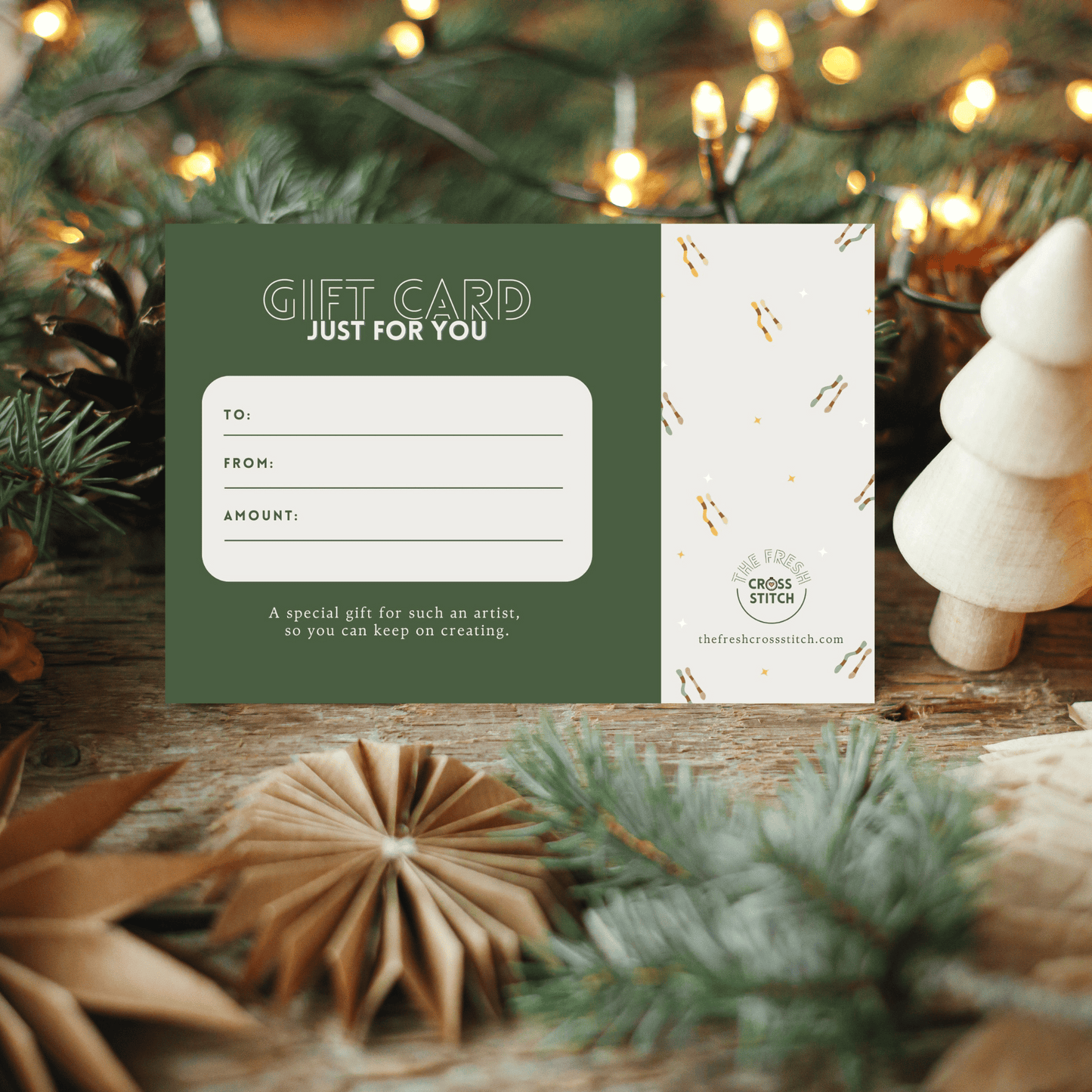 Gift card for cross stitch lovers | Gift Ideas for Cross Stitchers | Gift Card Cross Stitch Patterns