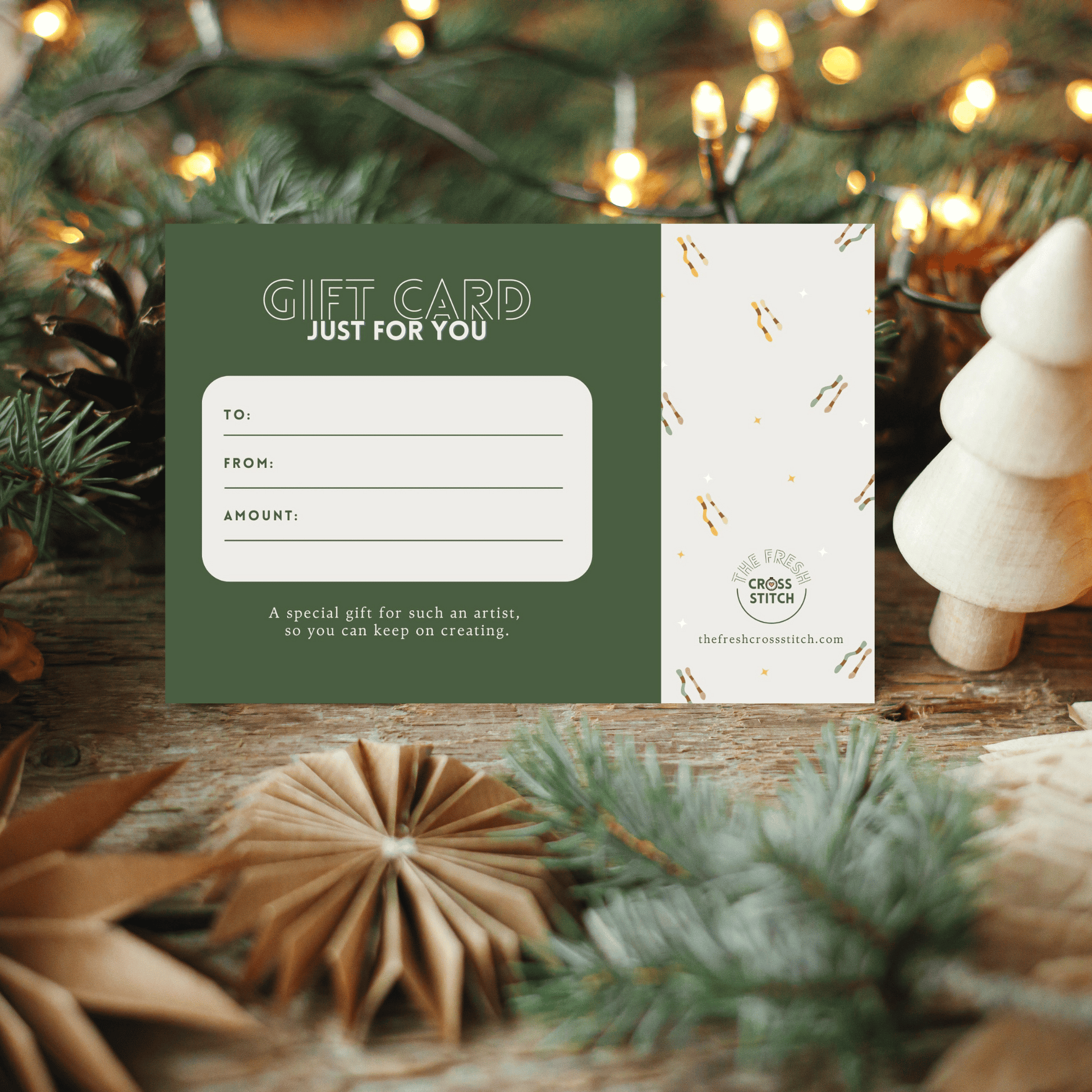 Gift card for cross stitch lovers | Gift Ideas for Cross Stitchers | Gift Card Cross Stitch Patterns