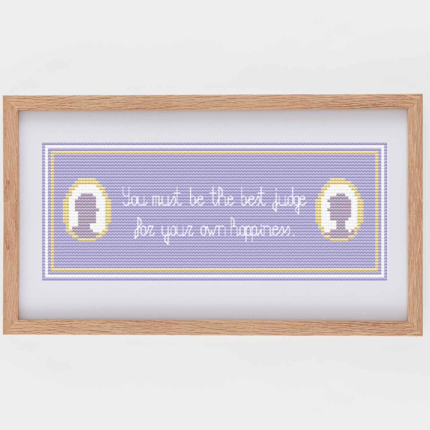 Emma Bookmark Cross-Stitch Pattern With Quotes from the Book Novel by Jane Austen | Cross Stitch Charts in PDF