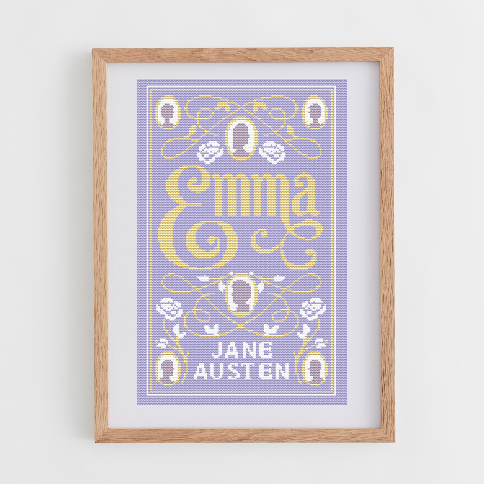 Emma Cross-Stitch Pattern | Jane Austen Cross Stitch Chart | Books Cross Stitch