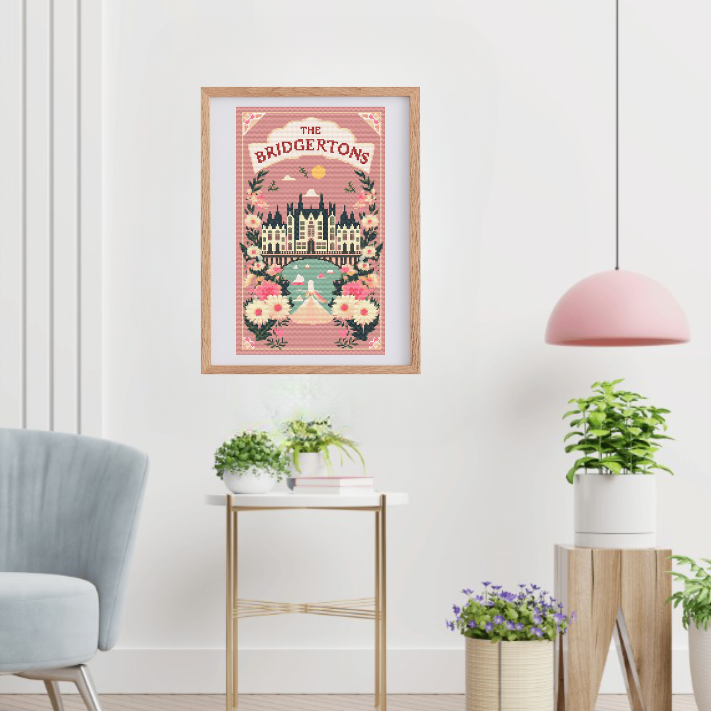 The Bridgertons Cross Stitch Pattern | Book Cover Cross Stitch Chaert PDF