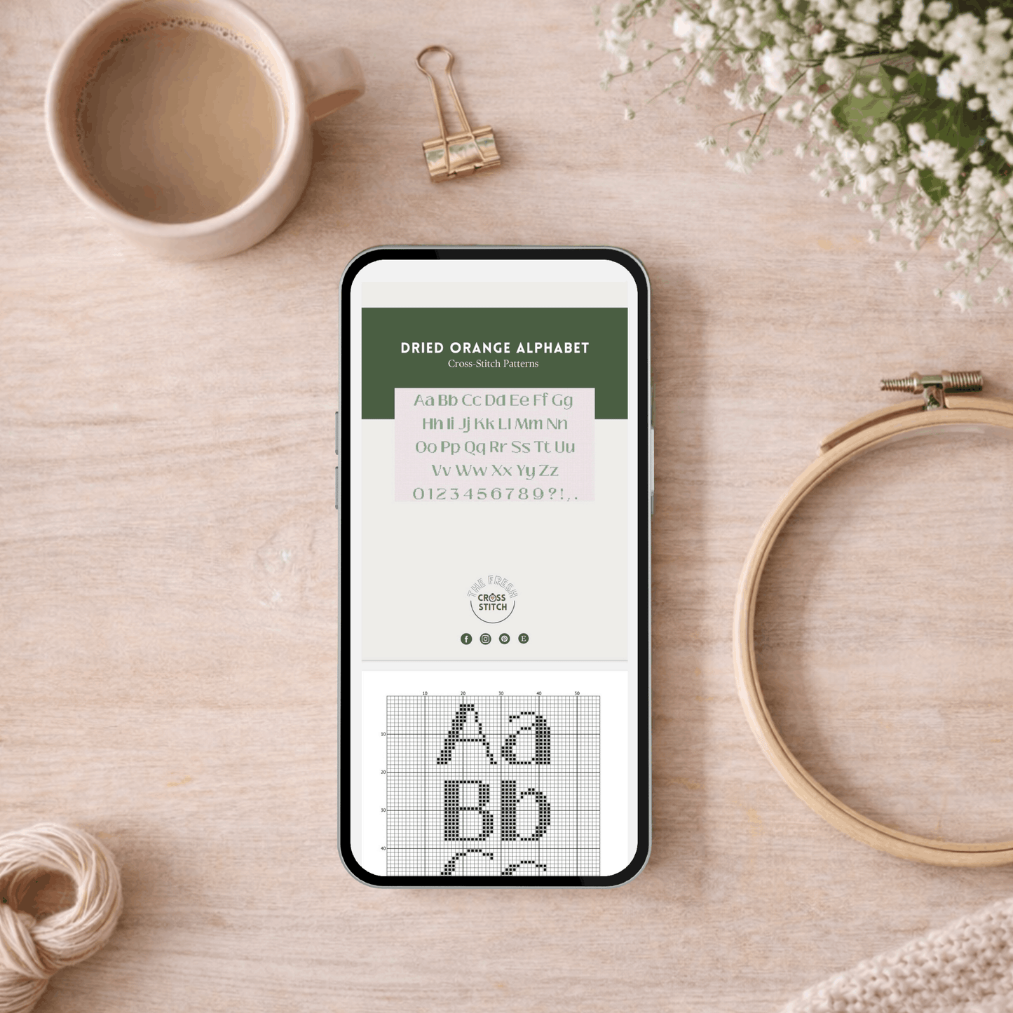 Dried Orange Alphabet