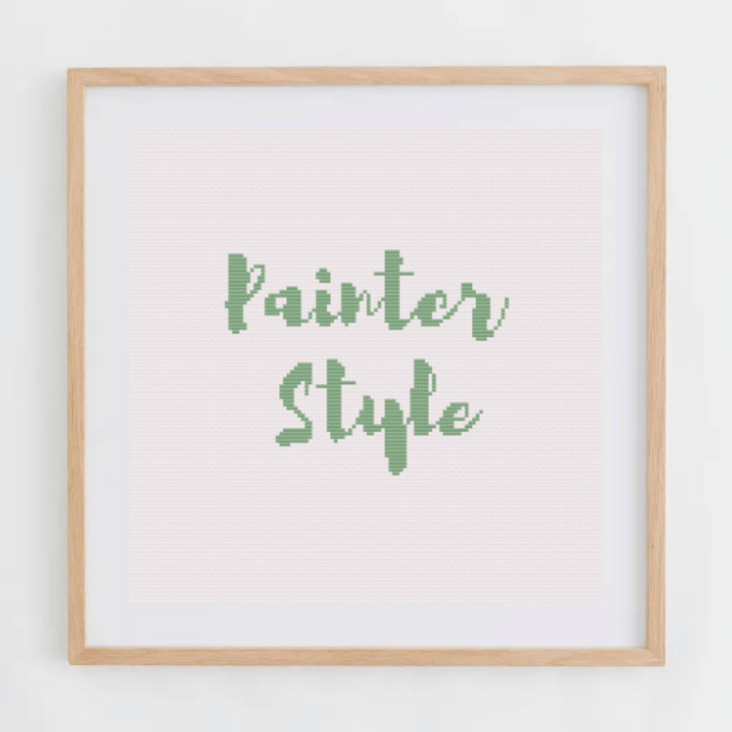Painter Style Alphabet Cross Stitch Pattern | Alphabet Cross Stitch Chart | Font Cross Stitch Chart