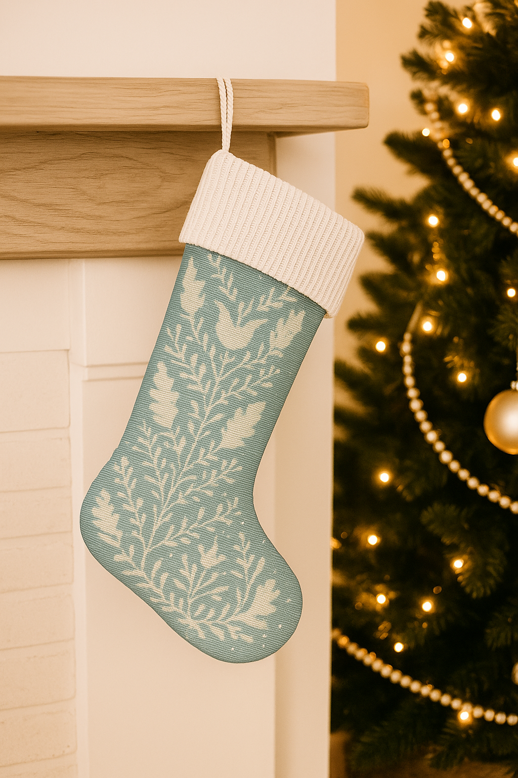 Christmas Stocking: Winter Flowers