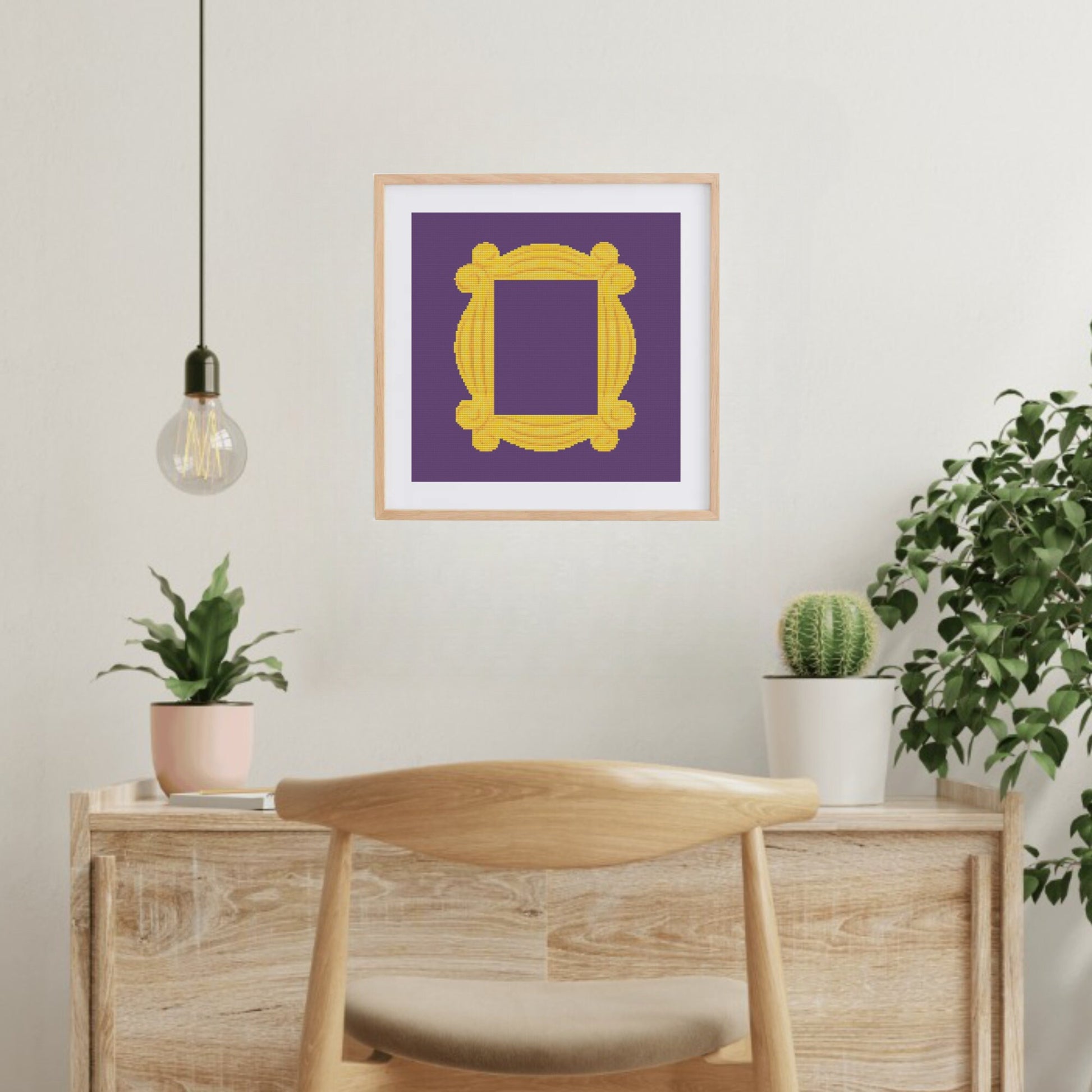 Friends Frame Cross Stitch Pattern