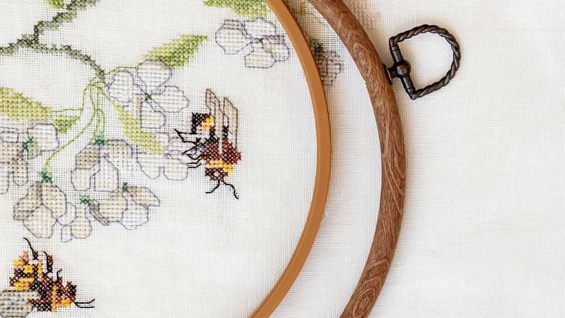 What stitches are used in cross-stitch?