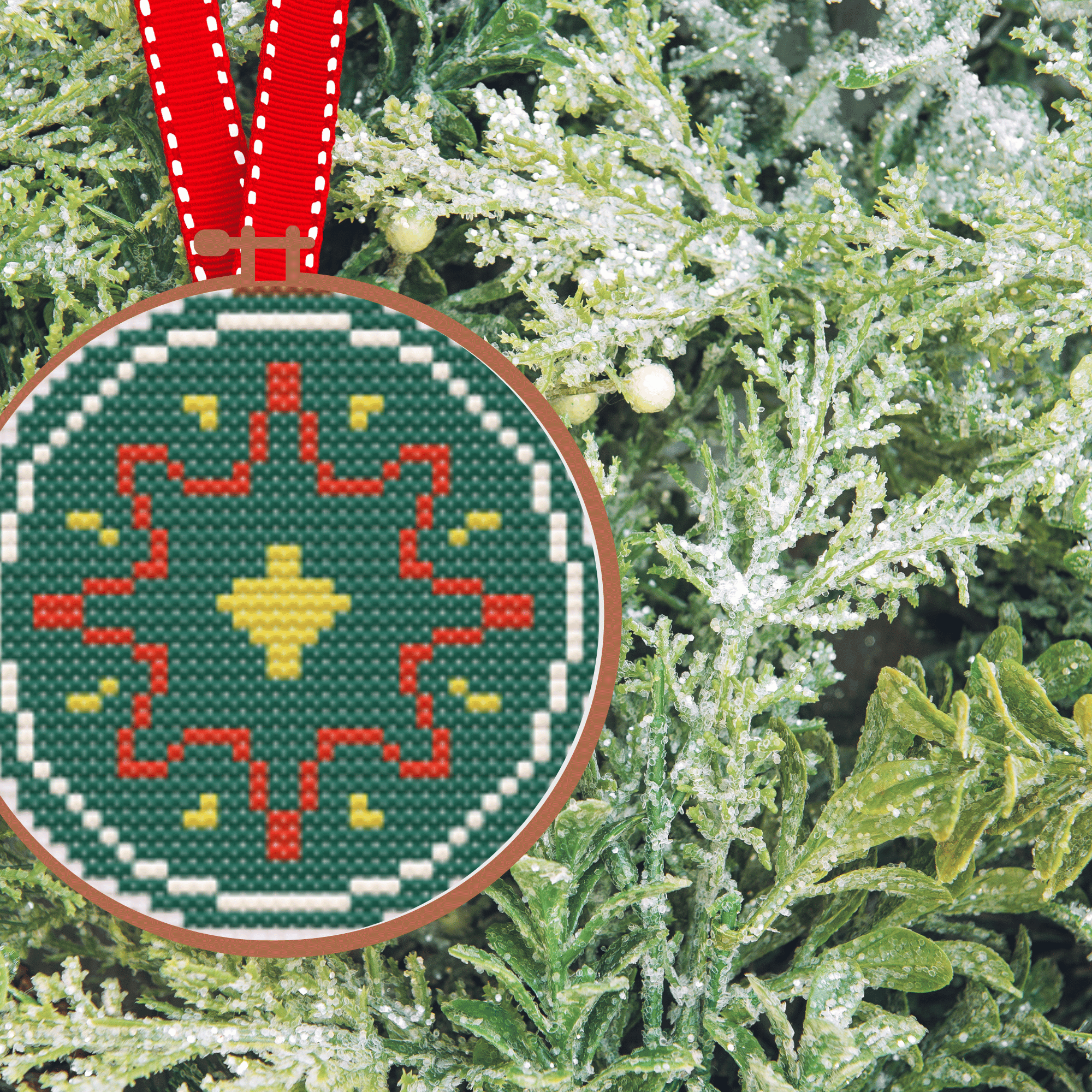 Retro Christmas Balls Cross Stitch Pattern | Christmas Balls Cross Stitch Chart | Christmas Cross Stitch