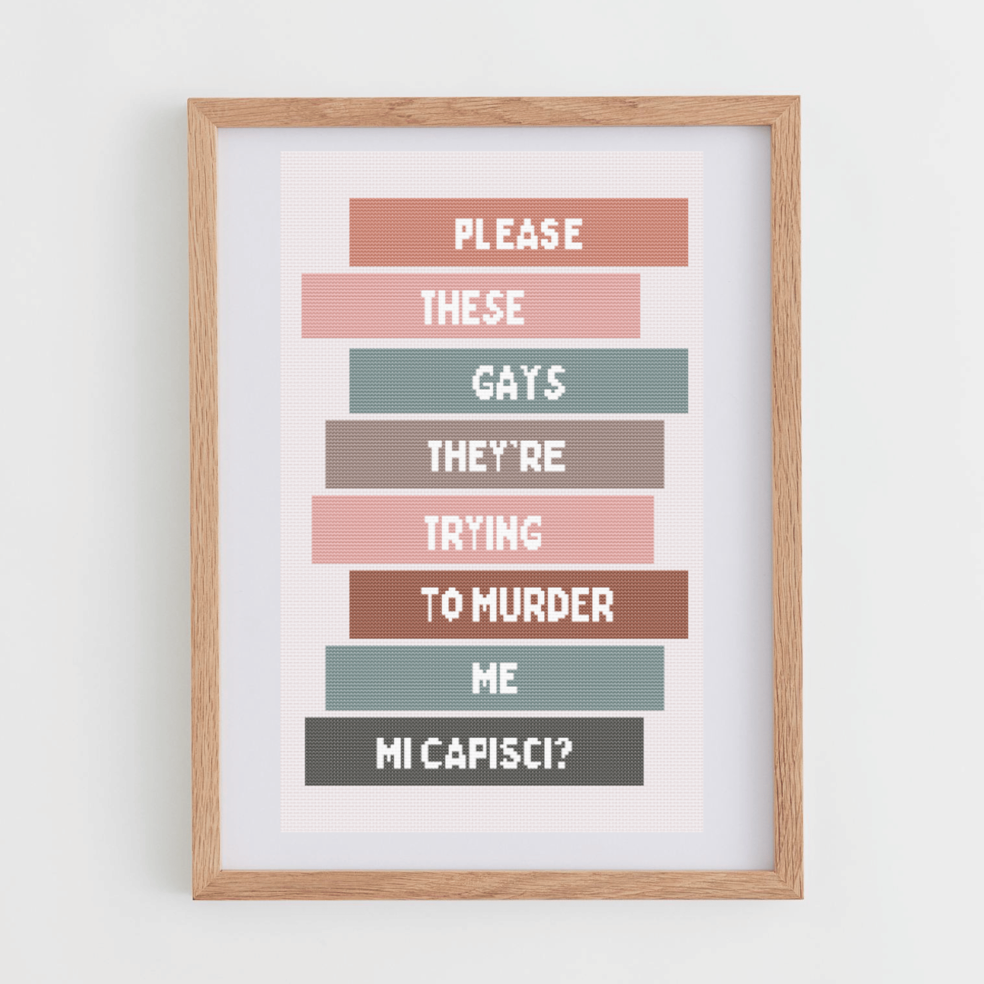 The White Lotus Cross Stitch Pattern | These Gays Cross Stitch Chart