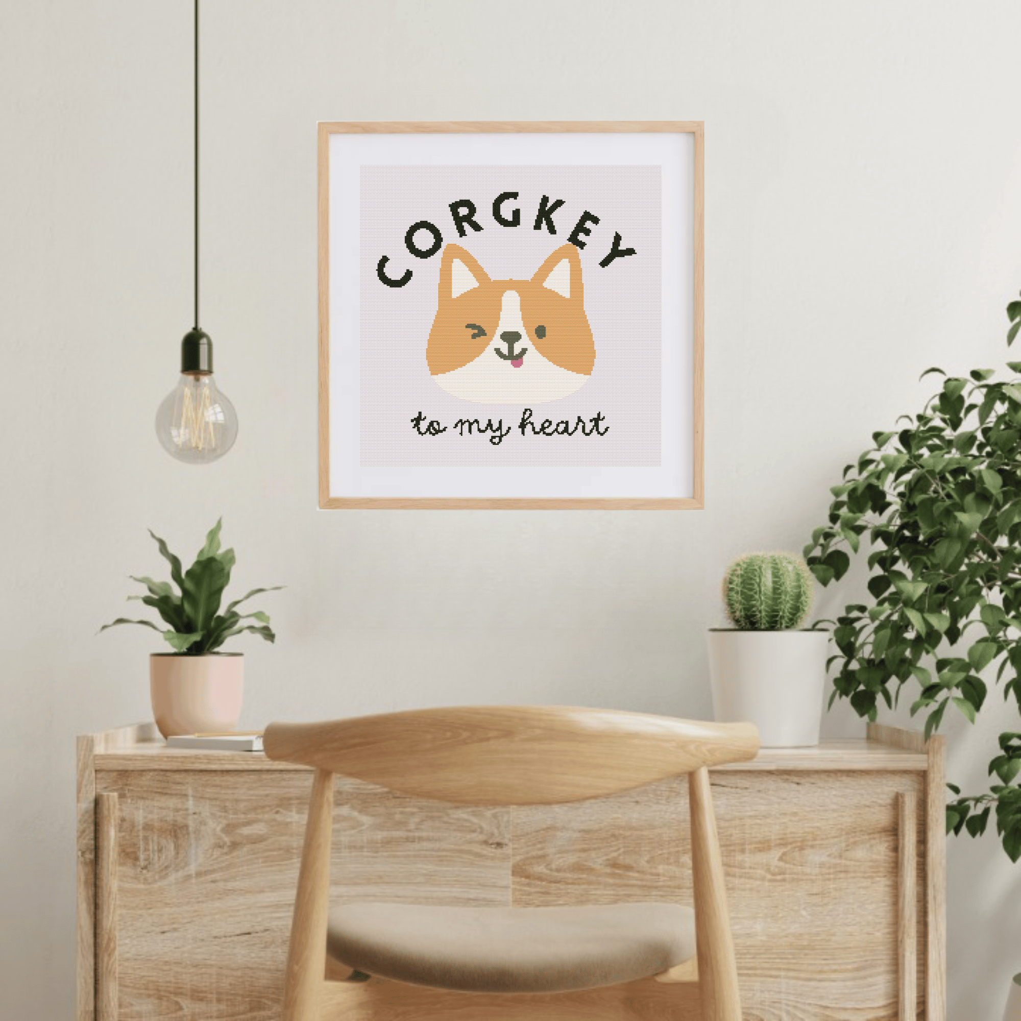 Dog Puns Cross Stitch Patterns | Corgi Cross Stitch Chart PDF