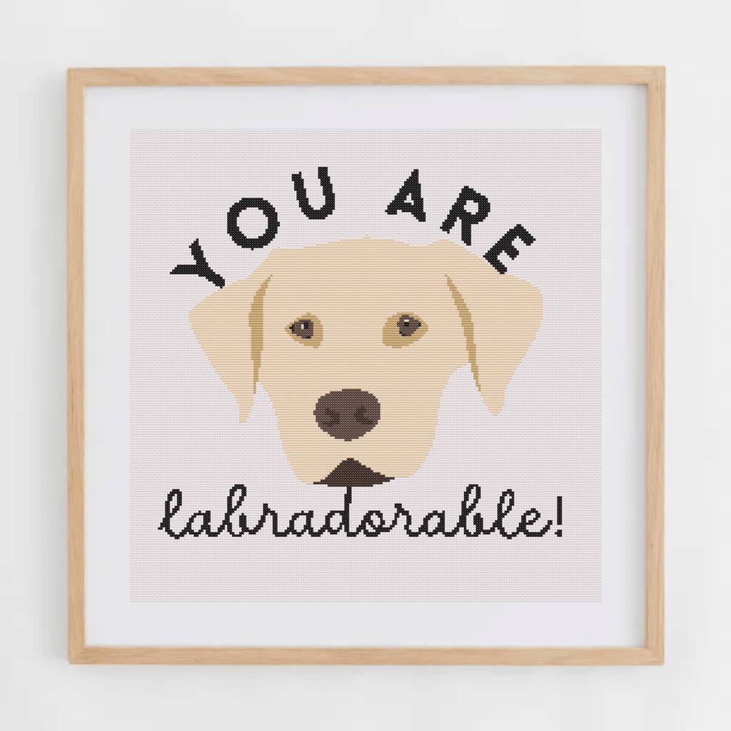 Dog Puns Cross Stitch Patterns | Labrador Cross Stitch Chart PDF