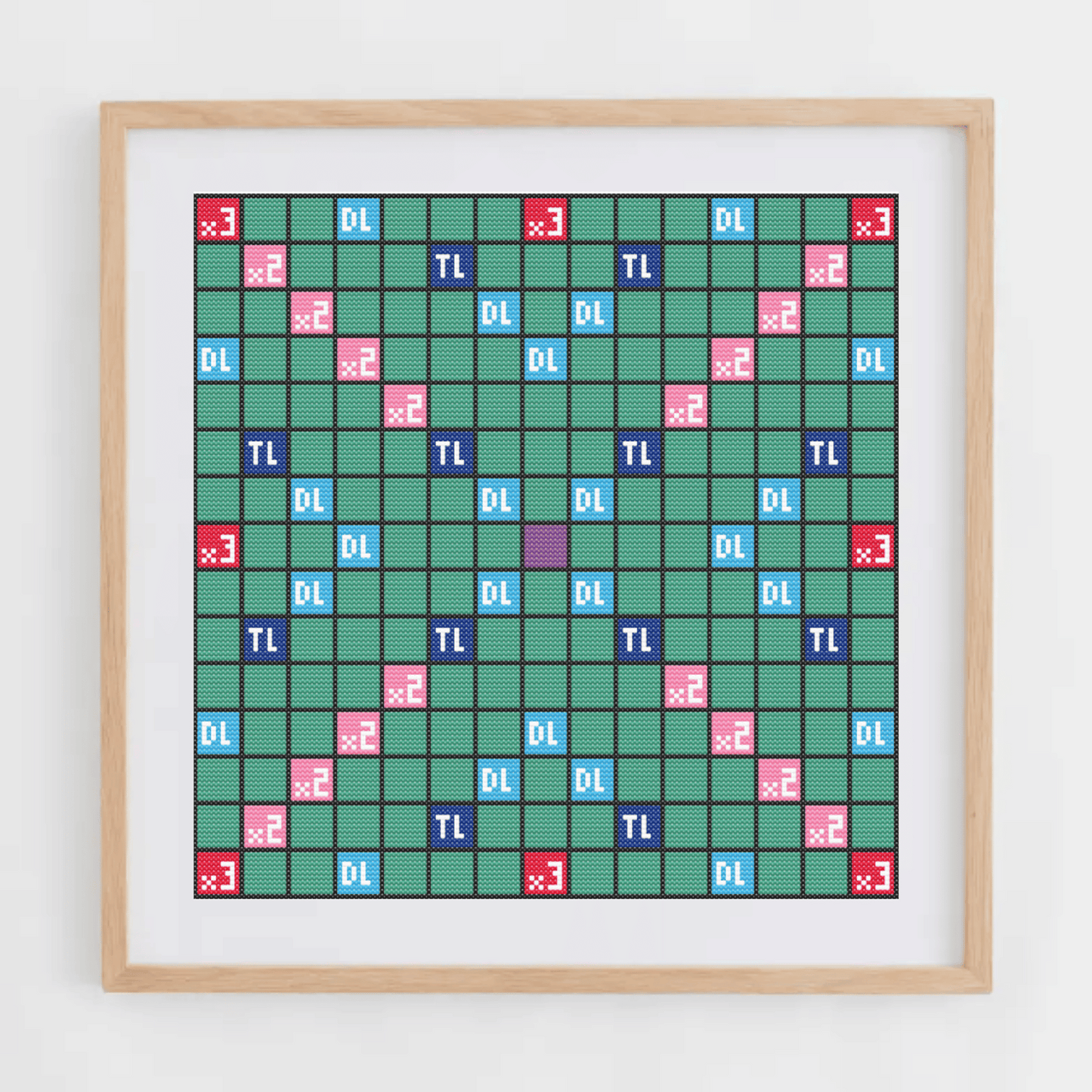 Scrabble Cross Stitch Pattern | Board Game Cross Stitch Chart