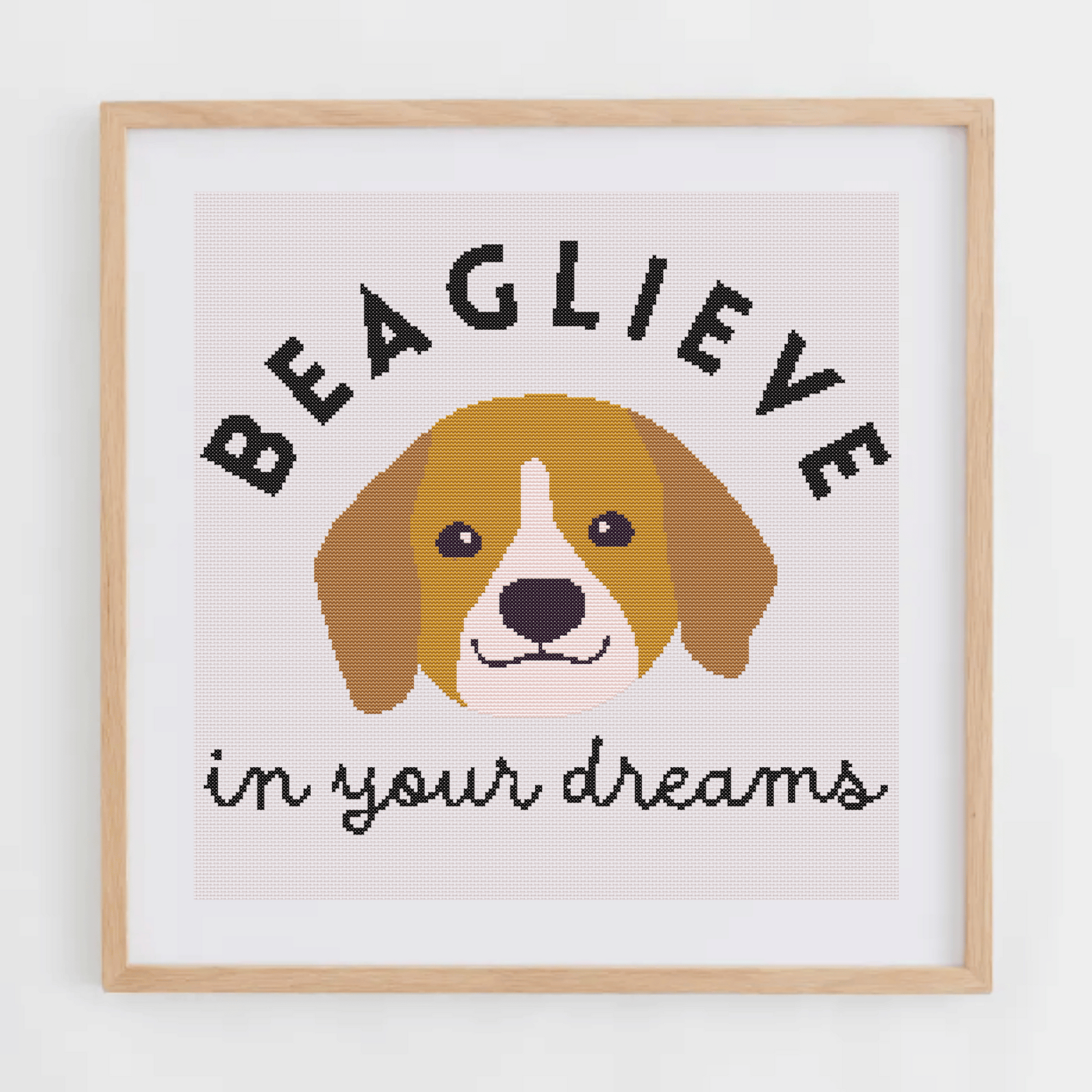Dog Puns Cross Stitch Patterns | Beagle Cross Stitch Chart PDF