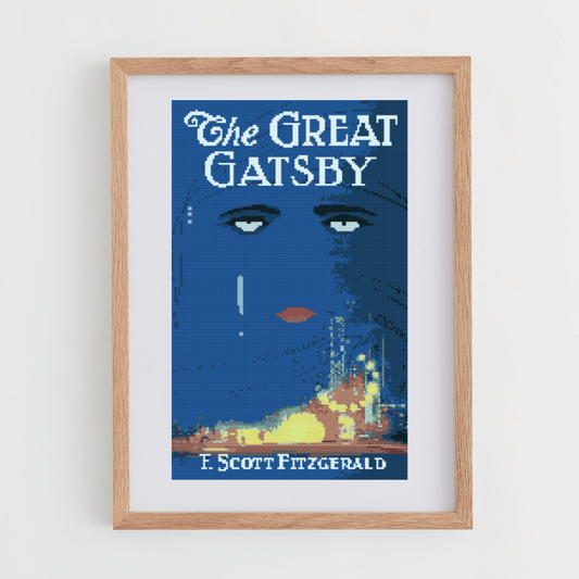 The Great Gatsby cross-stitch chart | Book Cover Cross Stitch Chart