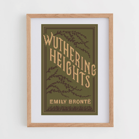 Wuthering Heights cross-stitch chart | Book Cover Cross Stitch Chart