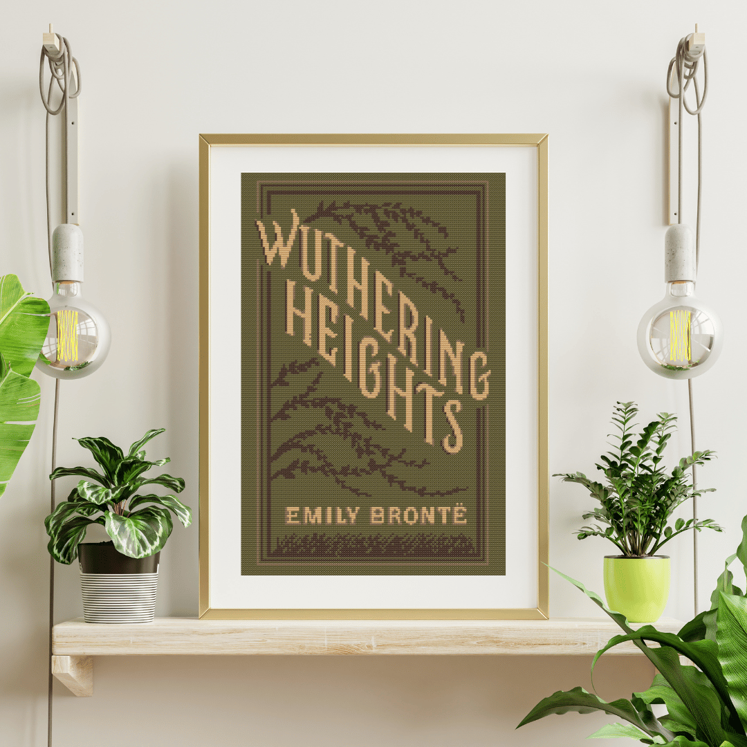 Wuthering Heights cross-stitch chart | Book Cover Cross Stitch Chart