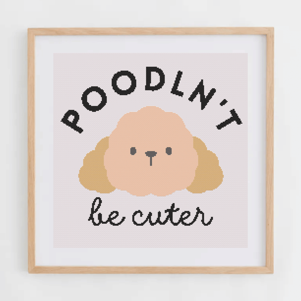 Dog Puns Cross Stitch Patterns | Poodle Cross Stitch Chart PDF