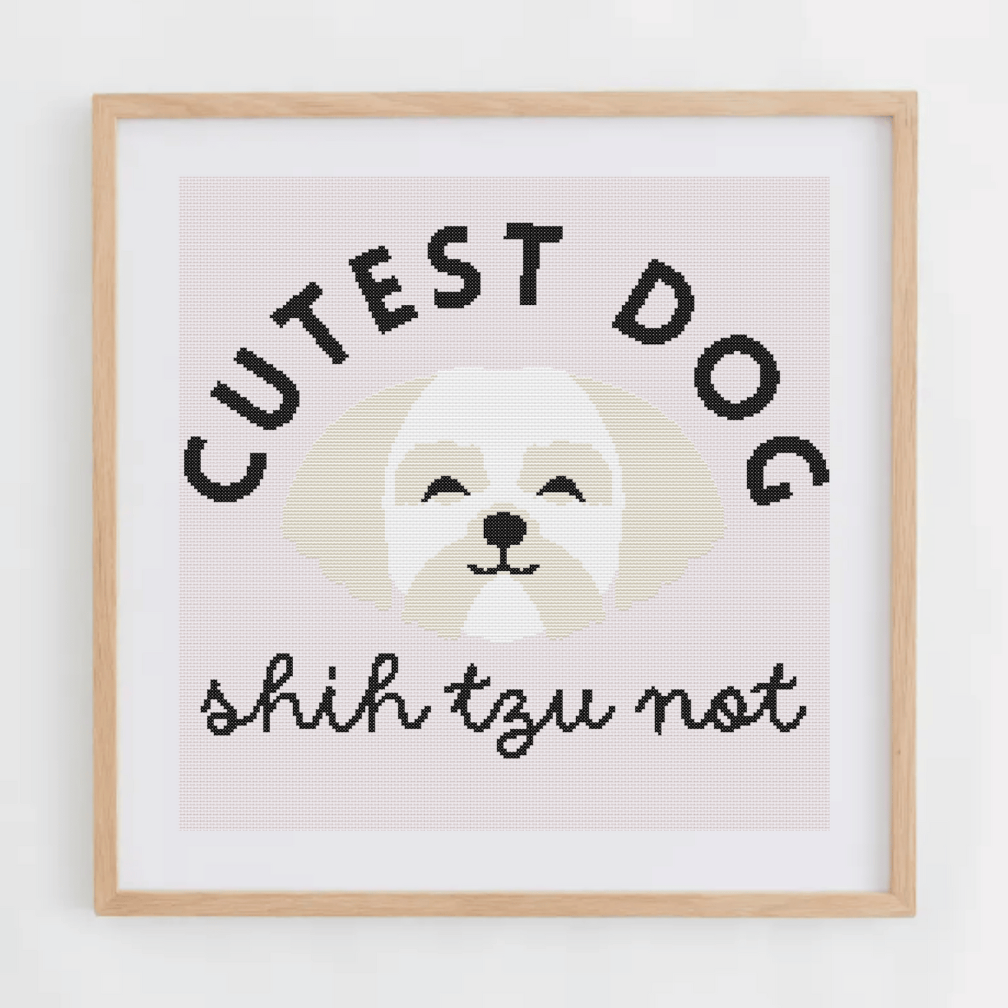Dog Puns Cross Stitch Patterns | Shih Tzu Cross Stitch Chart PDf