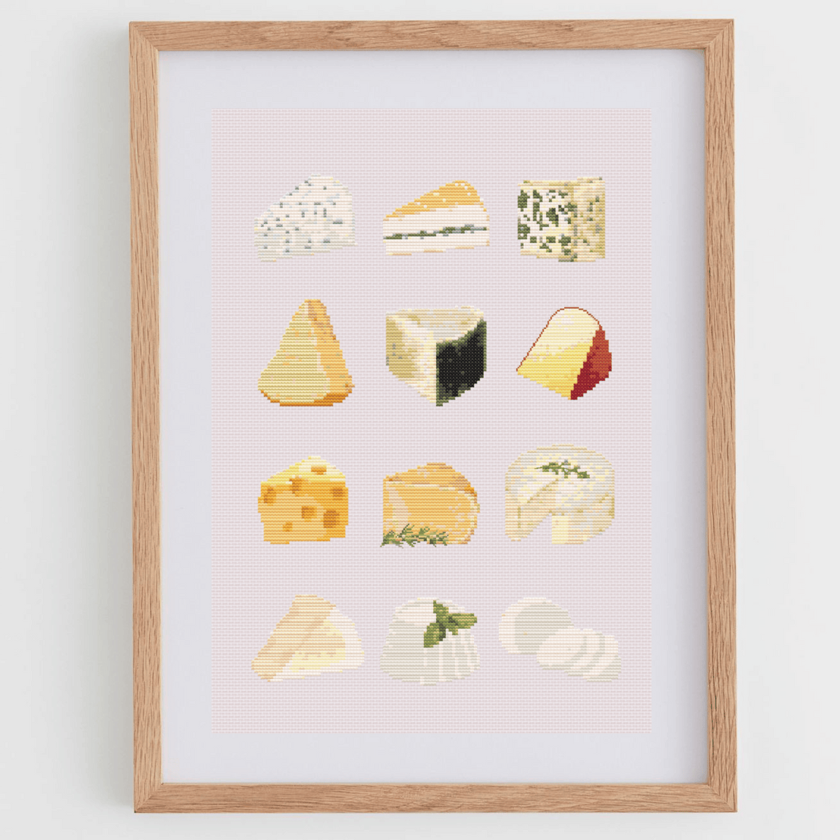 Cheese Poster Cross Stitch Pattern | The Fresh Cross Stitch