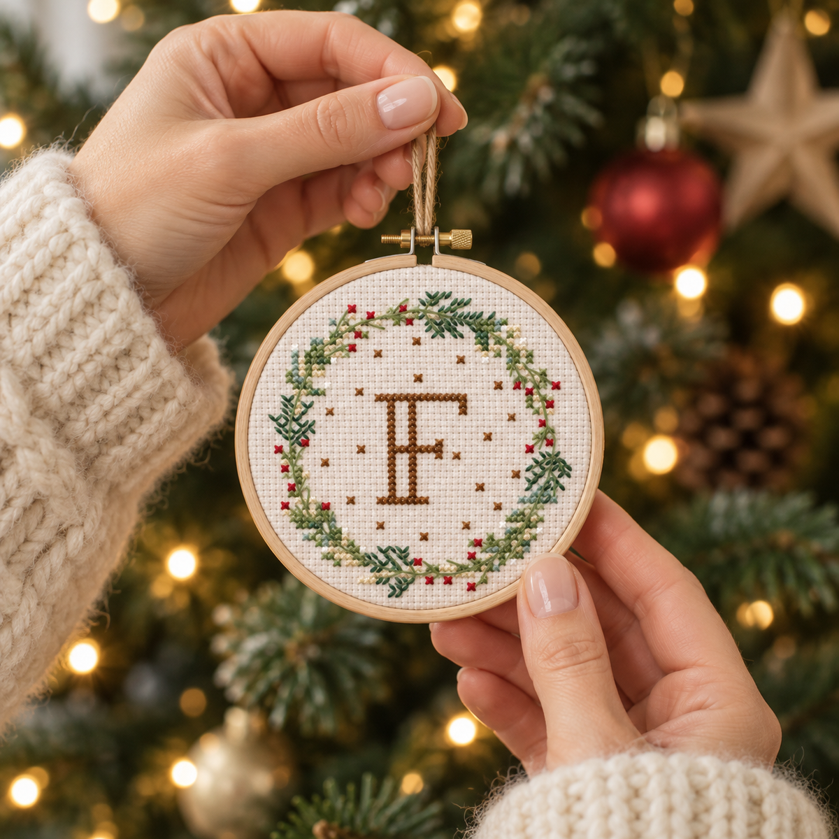 Christmas Initial Ornaments