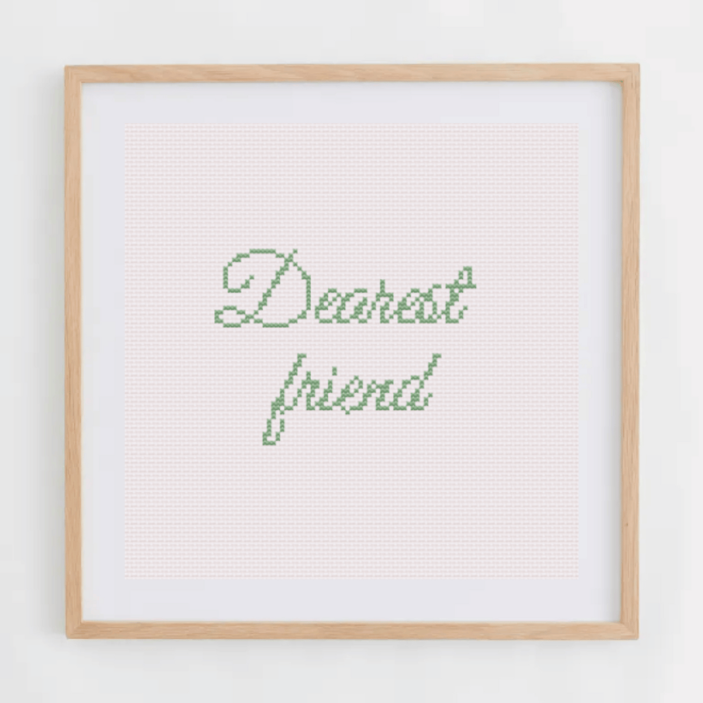 Dearest Friend Alphabet Cross Stitch Pattern | alphabet Cross Stitch Chart | Font Cross Stitch chart