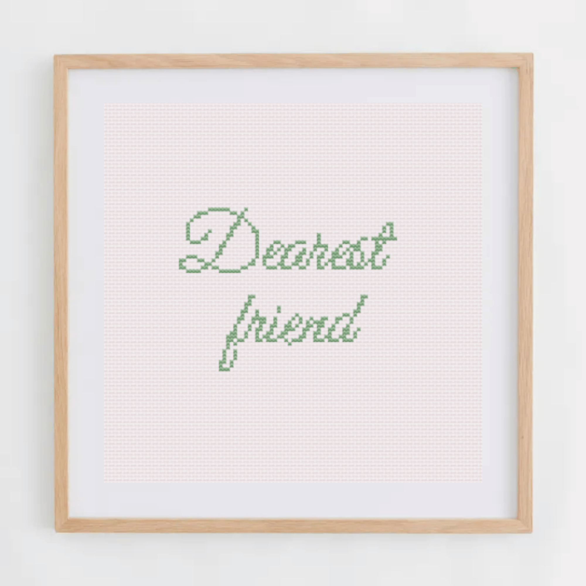 Dearest Friend Alphabet Cross Stitch Pattern | alphabet Cross Stitch Chart | Font Cross Stitch chart
