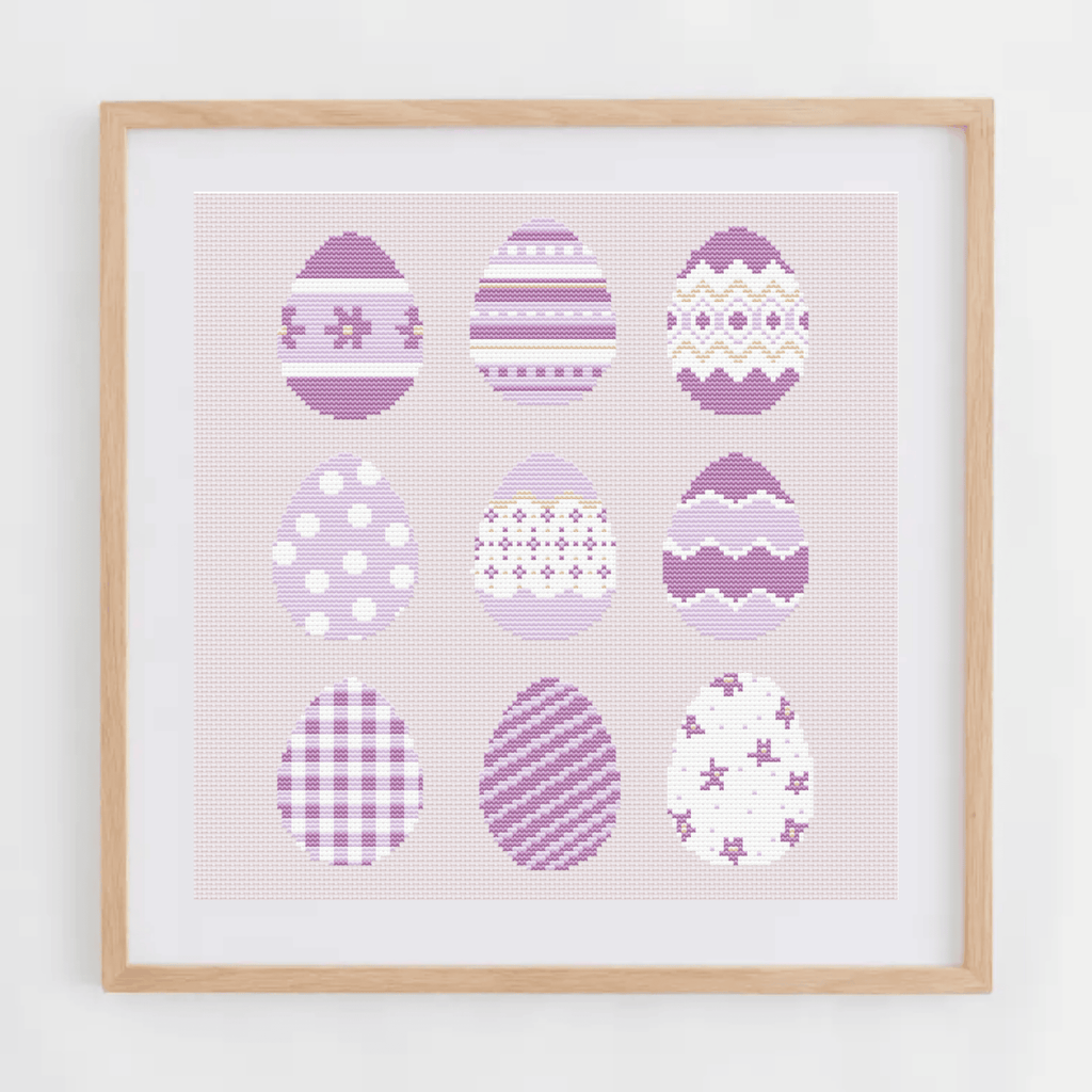 Easter Eggs Cross Stitch Pattern | Easter Cross Stitch Charts PDF