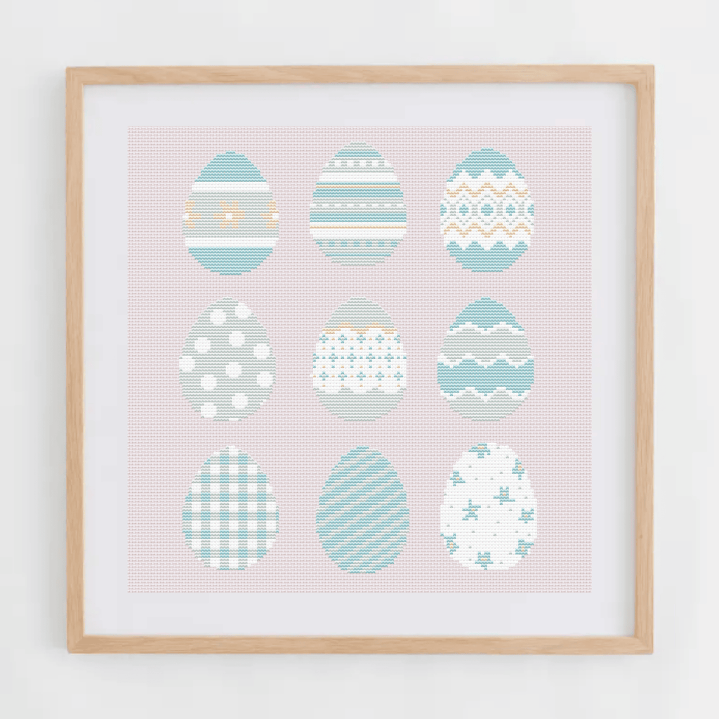 Easter Eggs Cross Stitch Pattern | Easter Cross Stitch Charts PDF