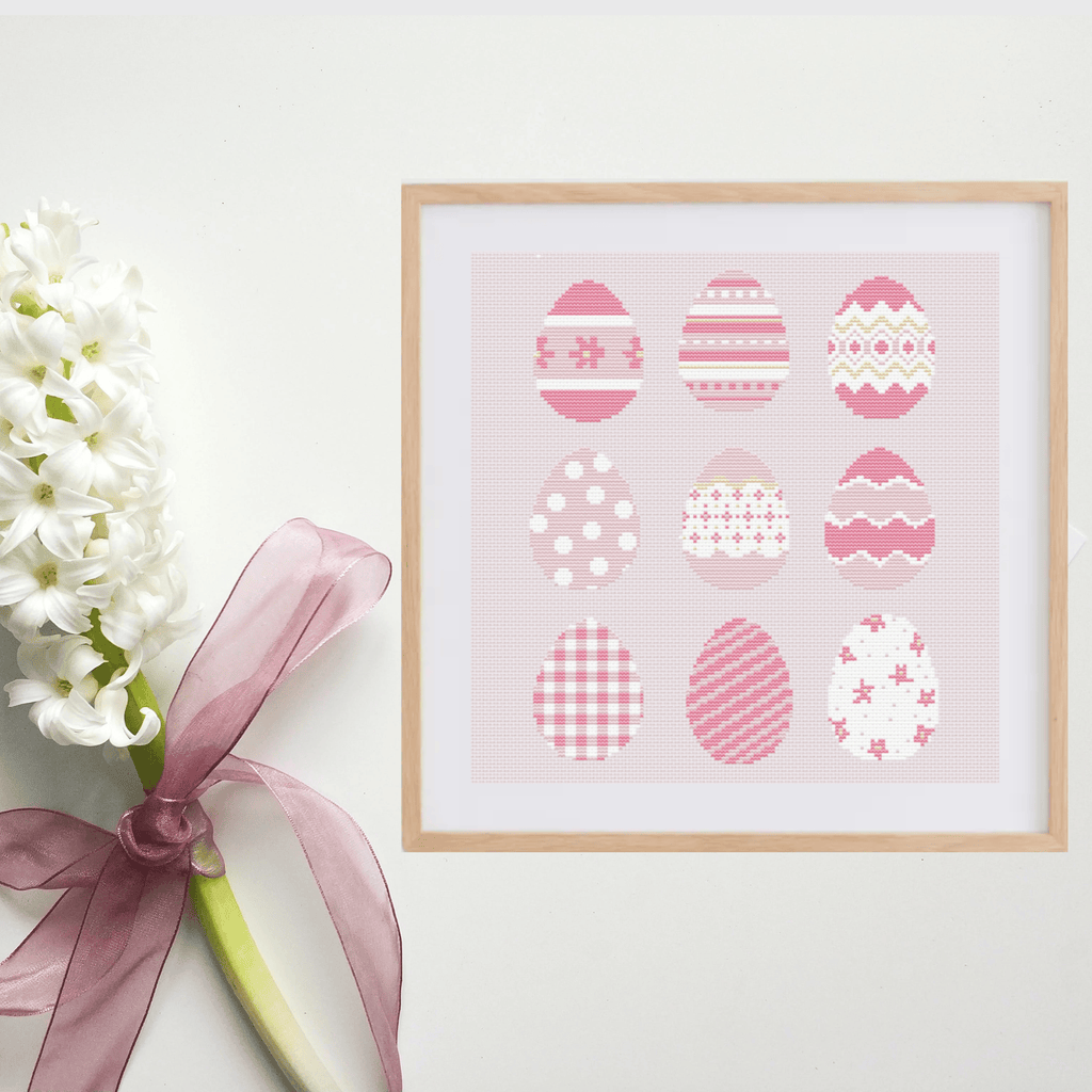 Easter Eggs Cross Stitch Pattern | Easter Cross Stitch Charts PDF