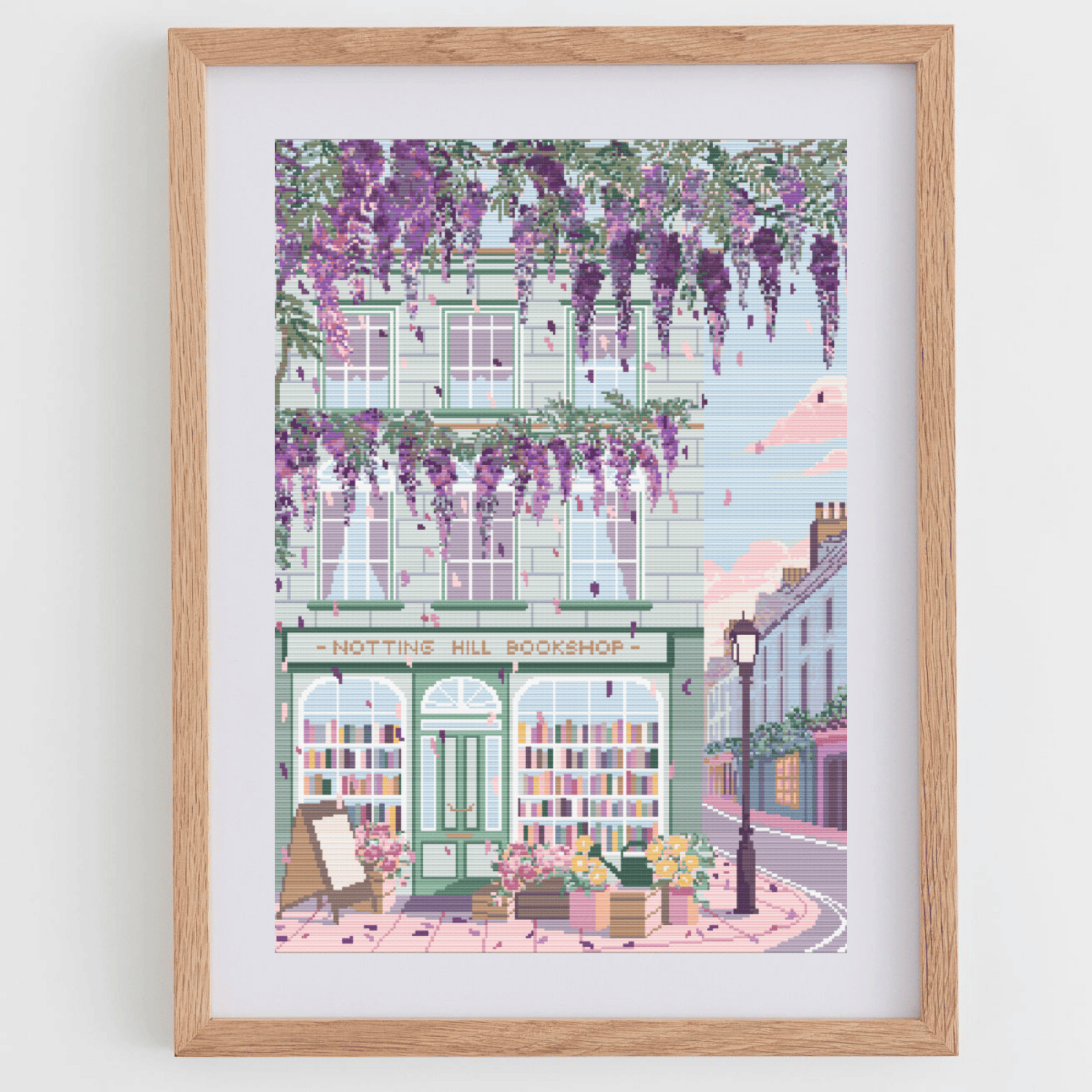 English Façade Cross Stitch Pattern | The Fresh Cross Stitch