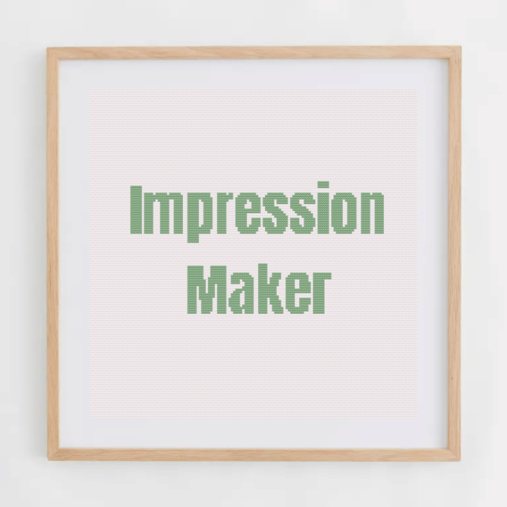 Impression Maker Alphabet Cross Stitch Pattern | Alphabet Cross Stitch Chart | Font Cross Stitch Pattern
