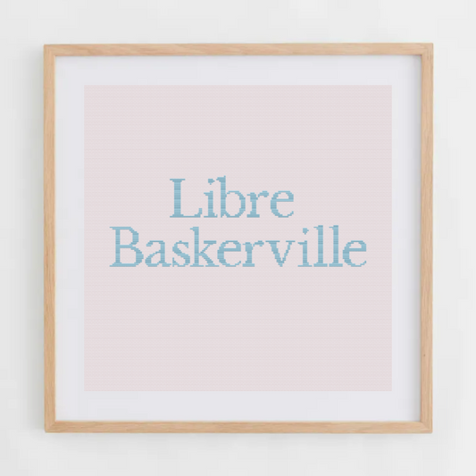 Libre Baskerville Alphabet