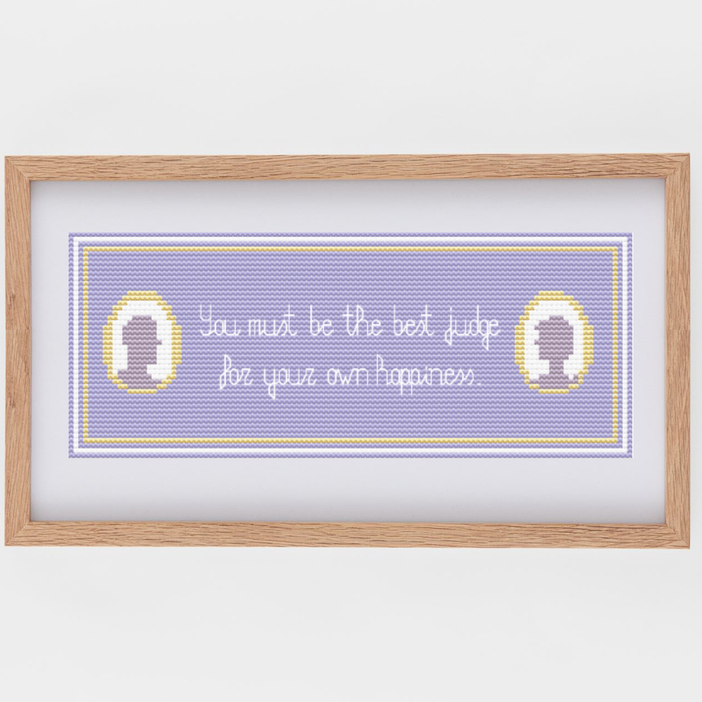 Emma Bookmark Cross-Stitch Pattern With Quotes from the Book Novel by Jane Austen | Cross Stitch Charts in PDF