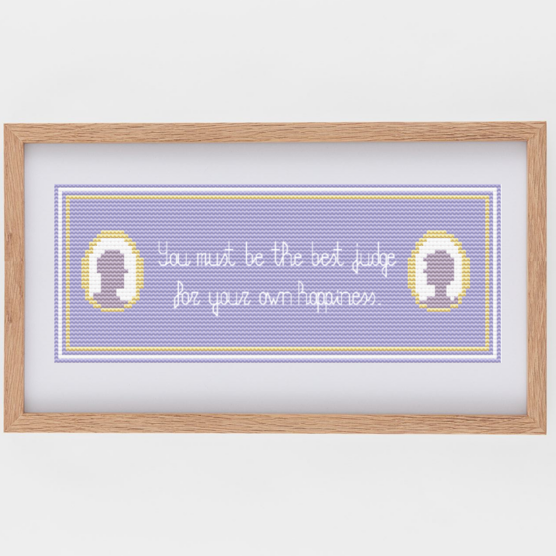 Emma Bookmark Cross-Stitch Pattern With Quotes from the Book Novel by Jane Austen | Cross Stitch Charts in PDF