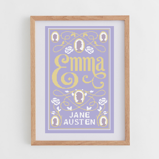 Emma Cross-Stitch Pattern | Jane Austen Cross Stitch Chart | Books Cross Stitch
