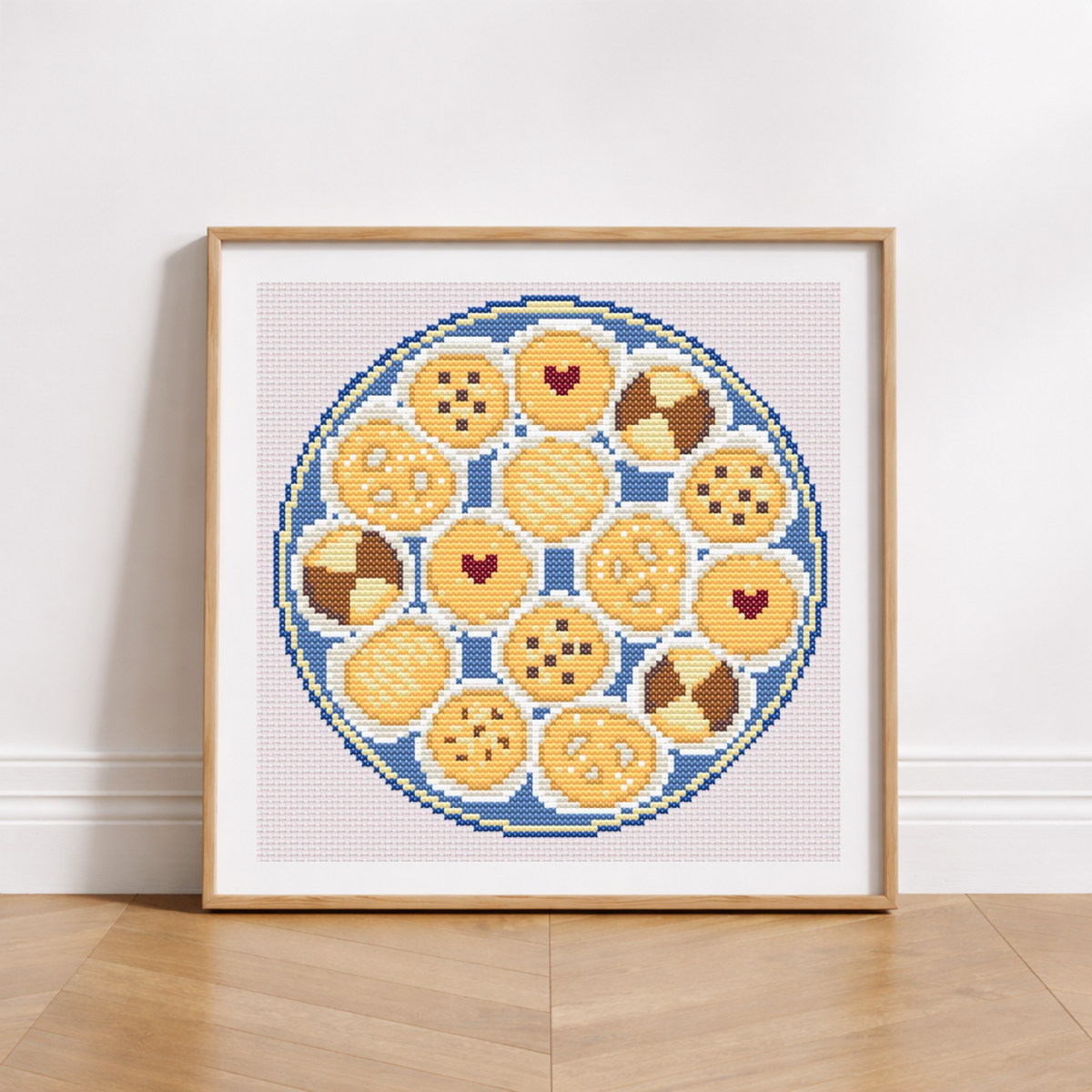 Open Butter Cookies Tin Cross Stitch Pattern – Food PDF