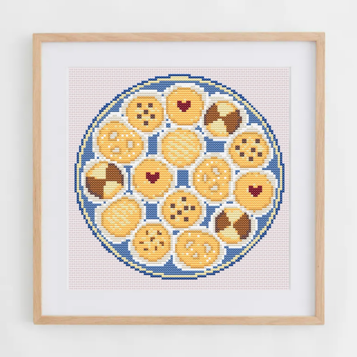 Open Butter Cookies Tin Cross Stitch Pattern – Food PDF