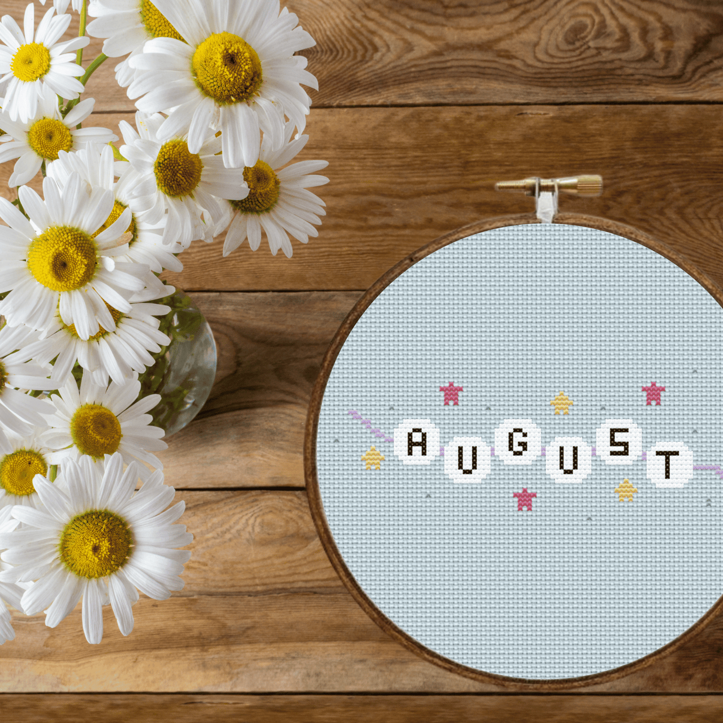 Friendship Bracelet alphabet cross-stitch pattern. Small-medium cross stitch chart font, including letters, numbers, and symbols to make your own bracelets.